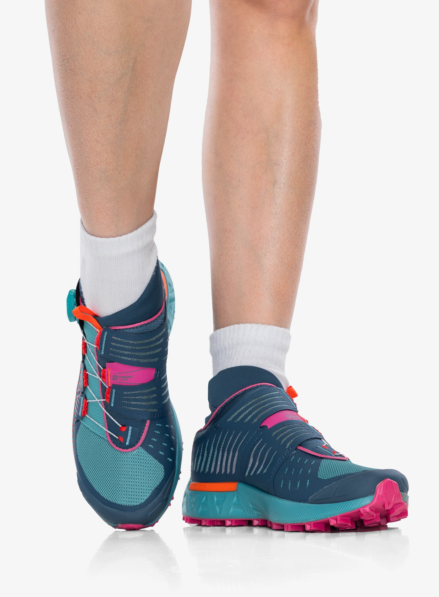 La Sportiva Cyclon Női Terepfutó Cipő - storm blue/cherry tomato