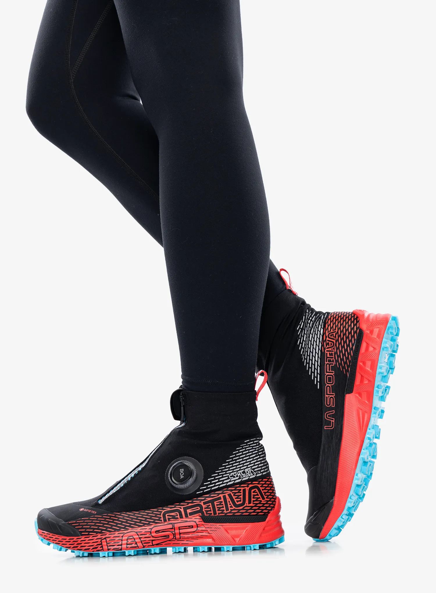 La Sportiva Cyklon Cross GTX Női terepfutó cipő - black/hibiscus