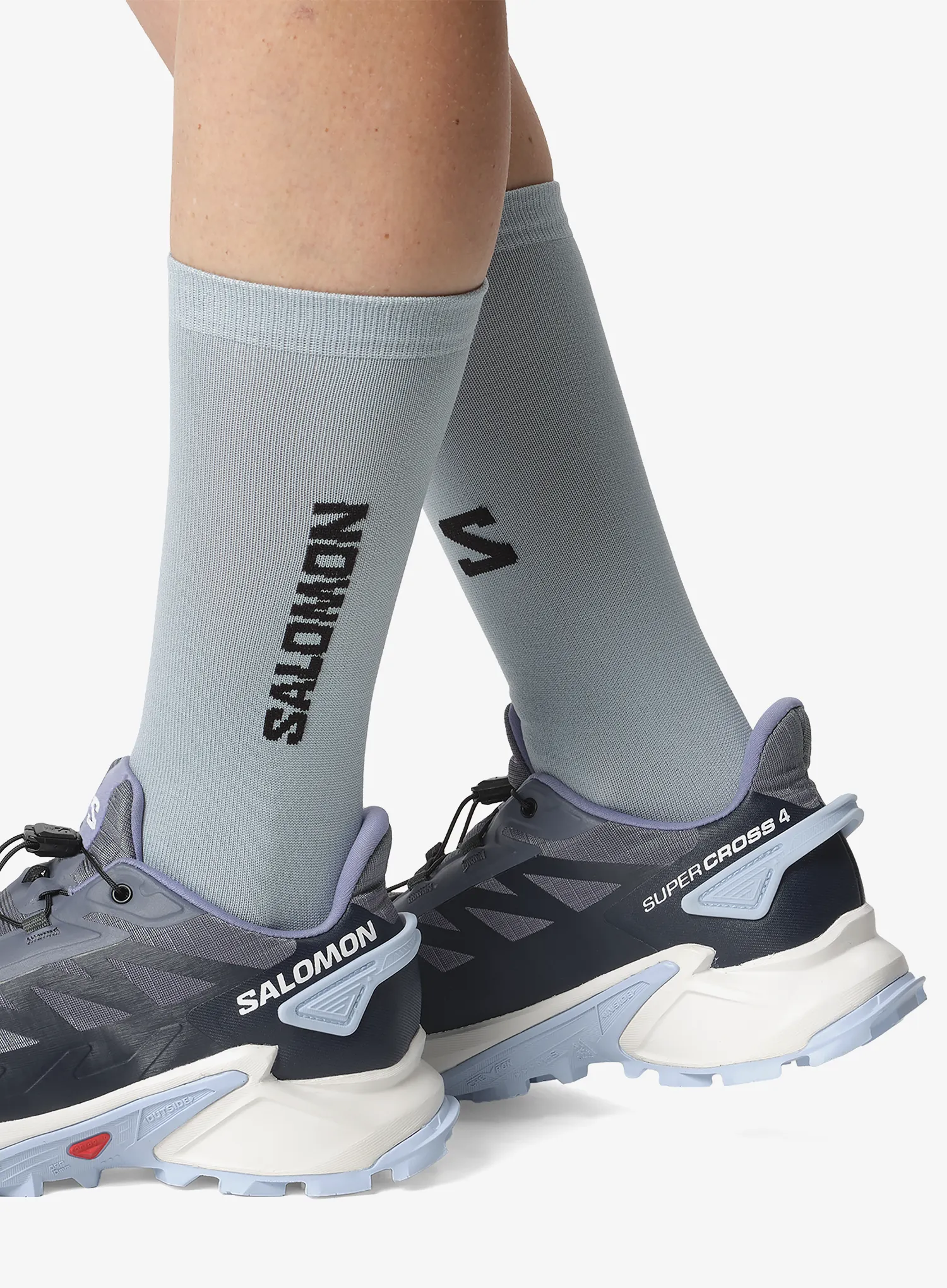 Salomon Supercross 4 Női terepfutó cipő - grisaille/white/cashmere