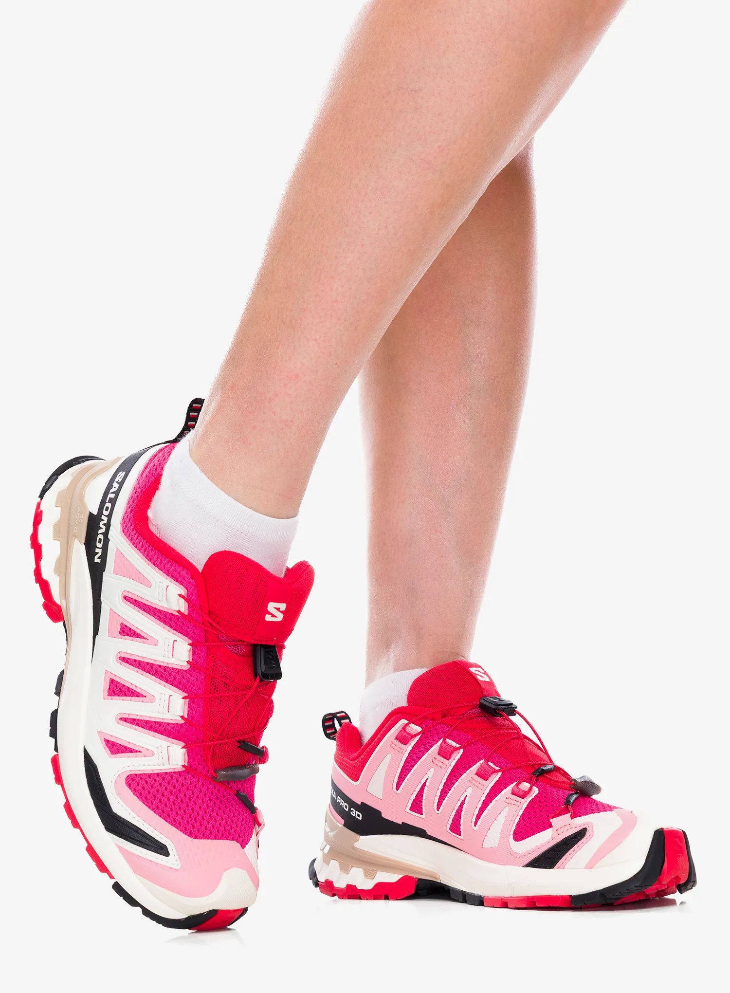 Salomon Xa Pro 3D V9 Női terepfutó cipő - rouge/vanilla/red