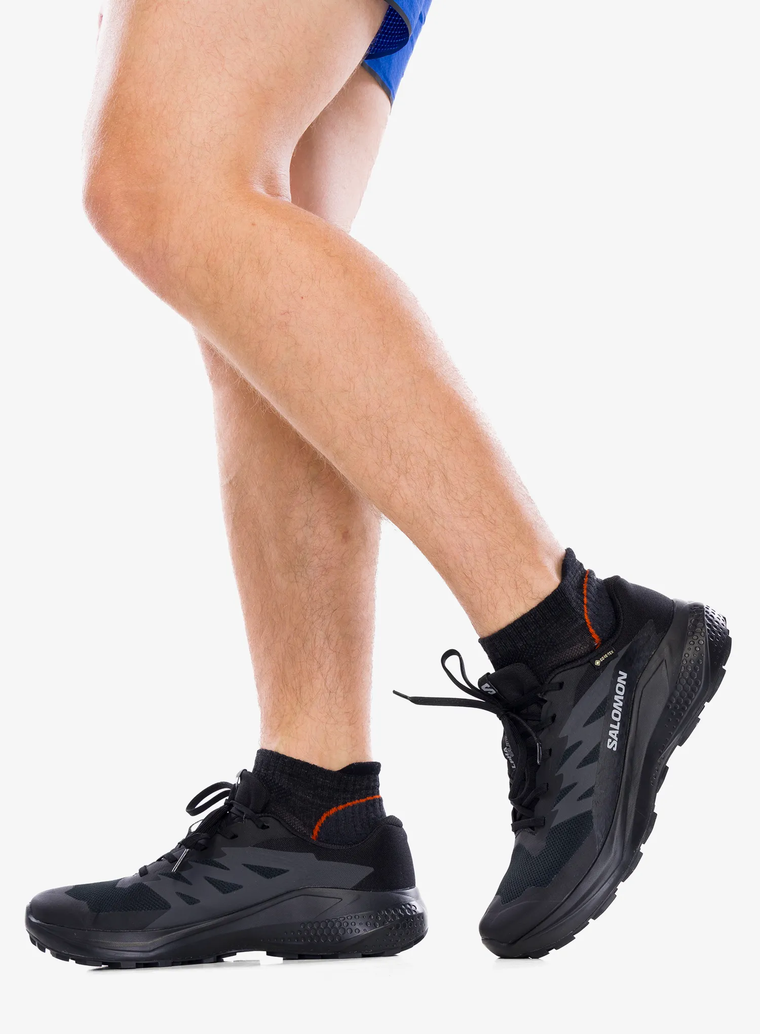 Salomon Alphaglide GTX Terepfutó cipő - black/asphalt/black
