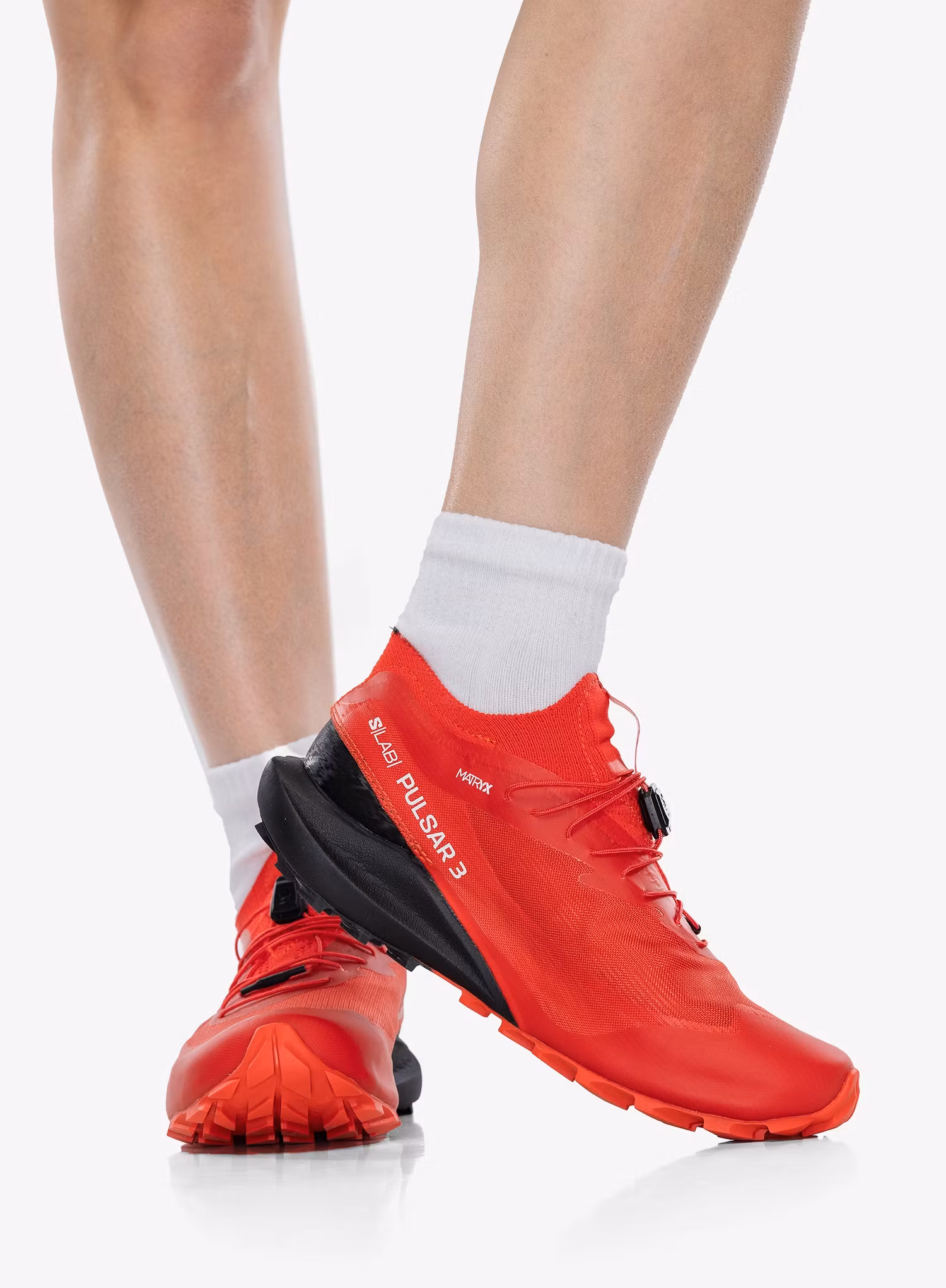 Salomon S/Lab Pulsar 3 Terepfutó cipő - fiery red/red/black
