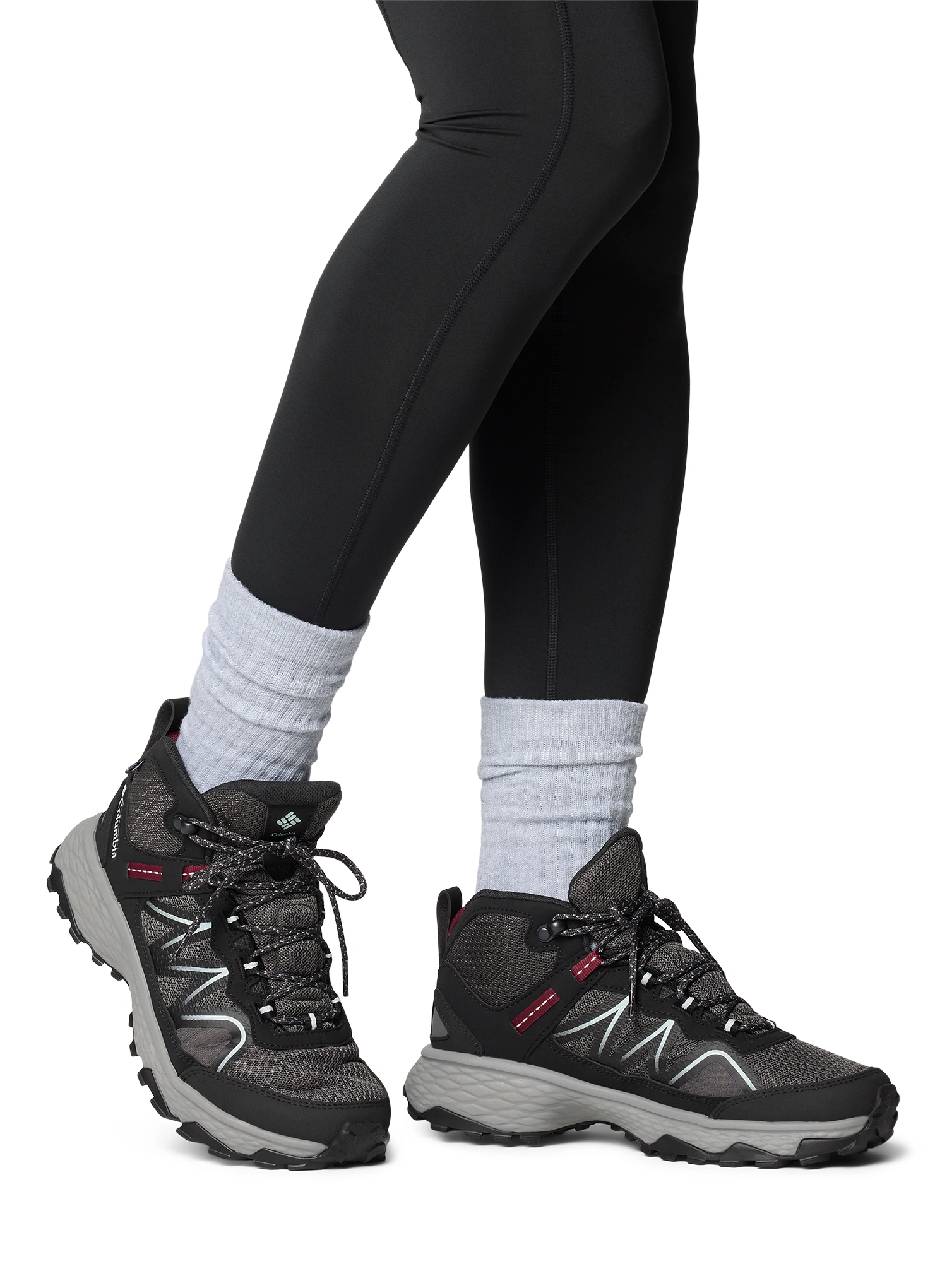 Columbia Peakfreak Rush Mid Outdry Női túracipő - dark grey/deep madeira