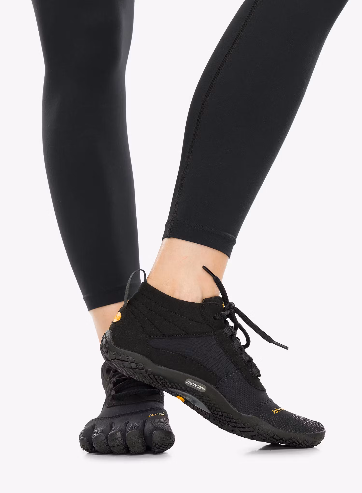 Vibram Fivefingers V-Trek Női Túracipő - black/black