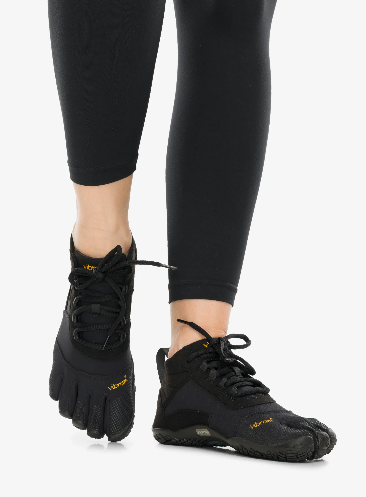 Vibram Fivefingers V-Trek Női Túracipő - black/black | 8a.hu