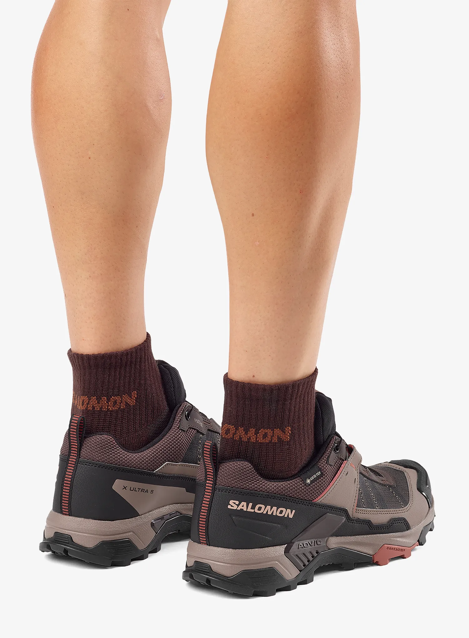 Salomon X Ultra 5 GTX Túracipők - coffee/walnut/arabian