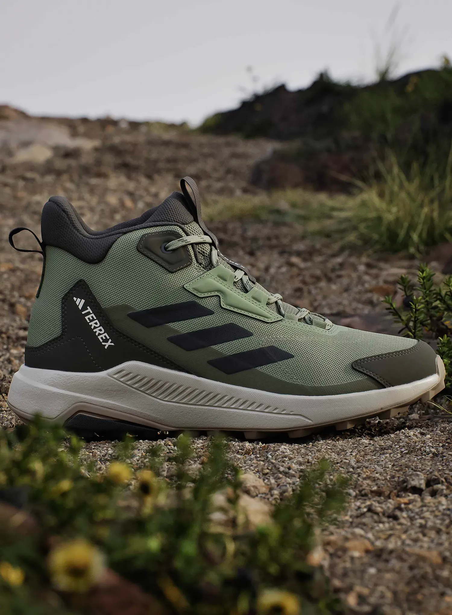 adidas TERREX Anylander Mid Túrabakancs - tent green/core blk/olive str