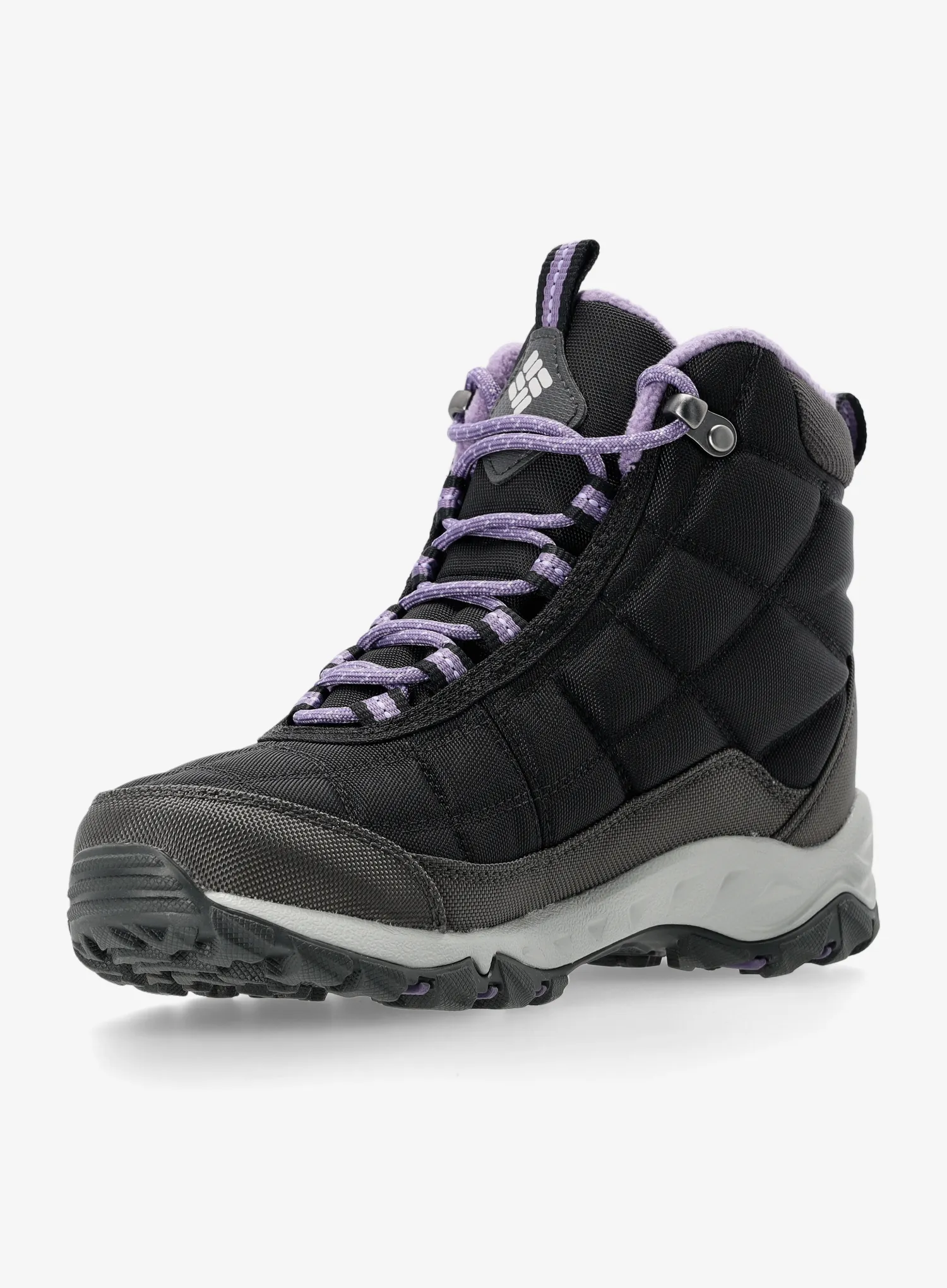 Columbia Firecamp Boot Női téli cipő - black/plum purple | 8a.hu