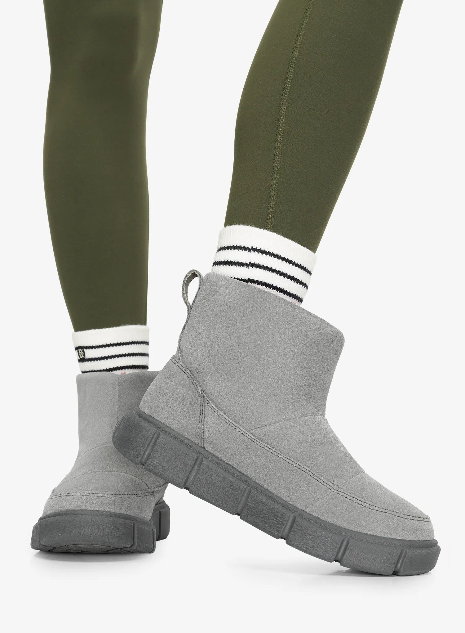 Sorel Explorer III Slip-On WP Női téli cipő - quarry/sea salt