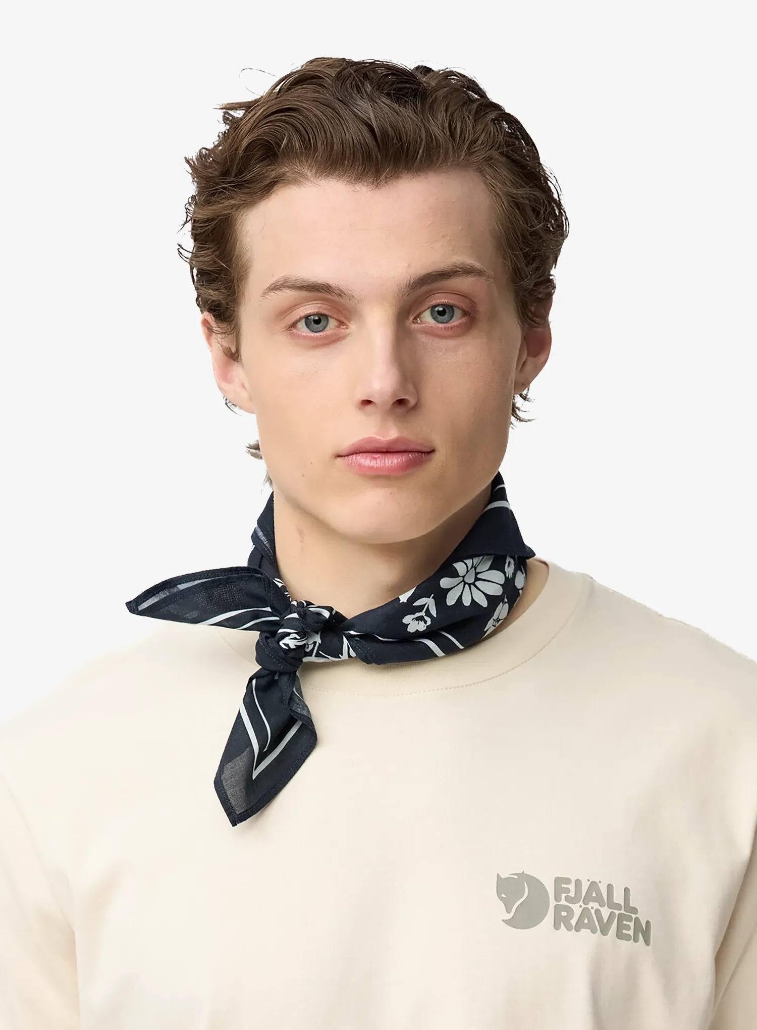Fjallraven Fjallblomster Bandana Kendő - dark navy