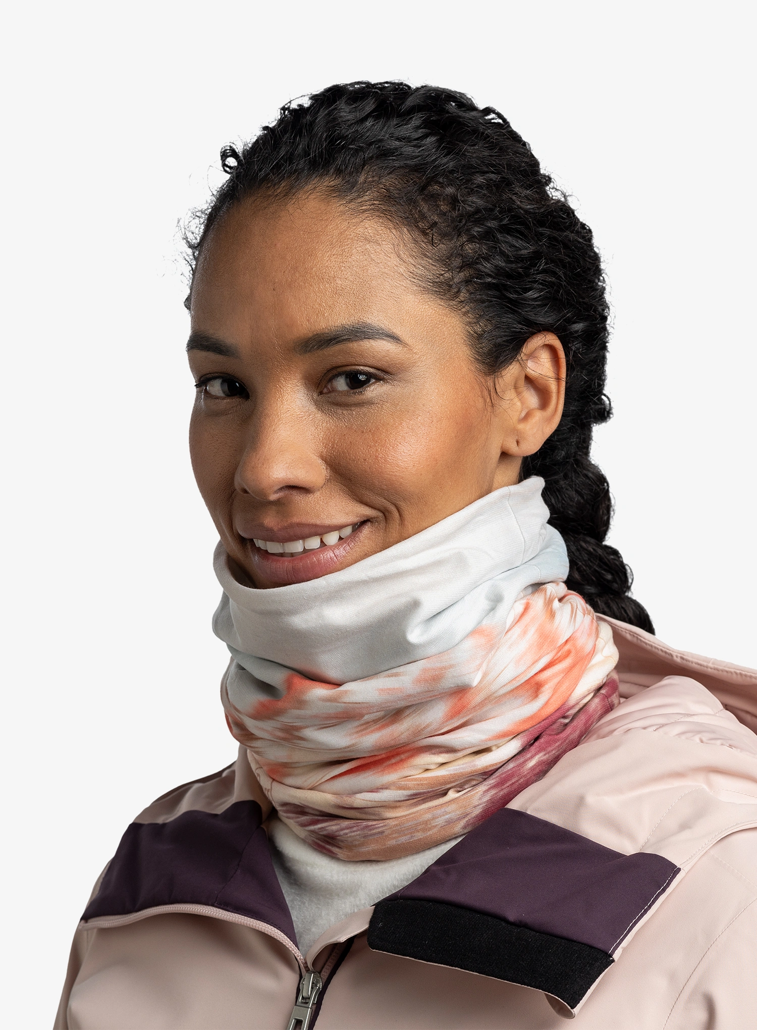 Buff Reversible Polar Többfunkciós sál - lerna peach beige