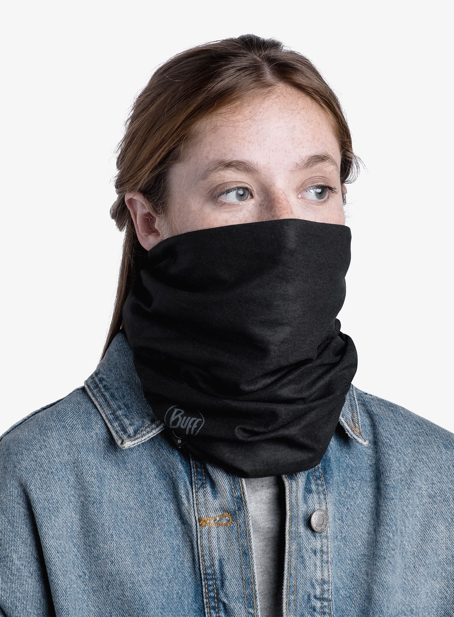 Buff Reversible Polar Többfunkciós sál - solid black