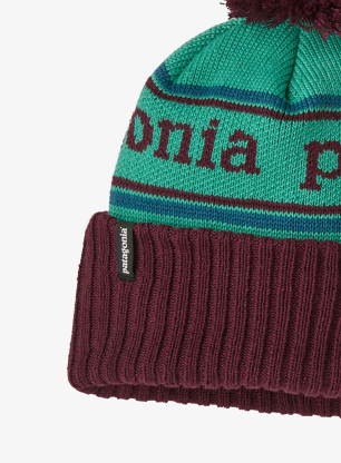 Patagonia Powder Town Beanie Gyerek sapka - park stripe/solo teal