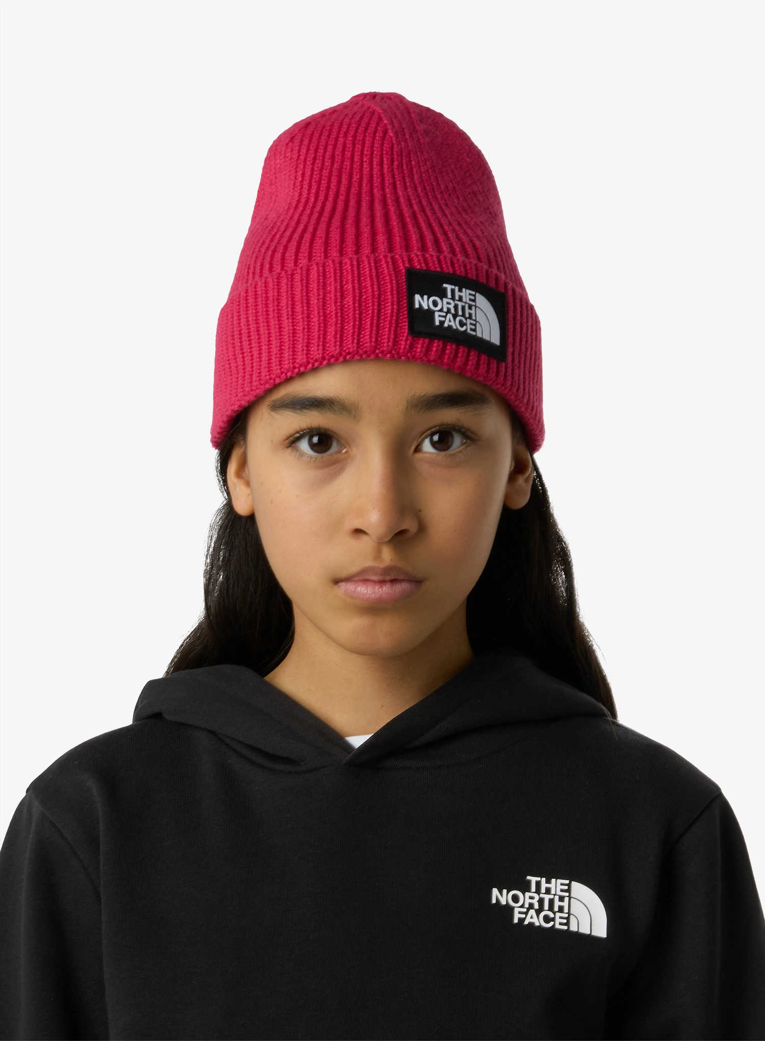 The North Face Logo Box Cuffed Beanie Gyerek sapka - lali guran