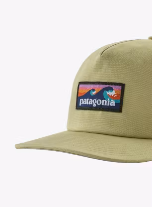 Patagonia Boardshort Label Funfarer Cap Sapka - gumtree green