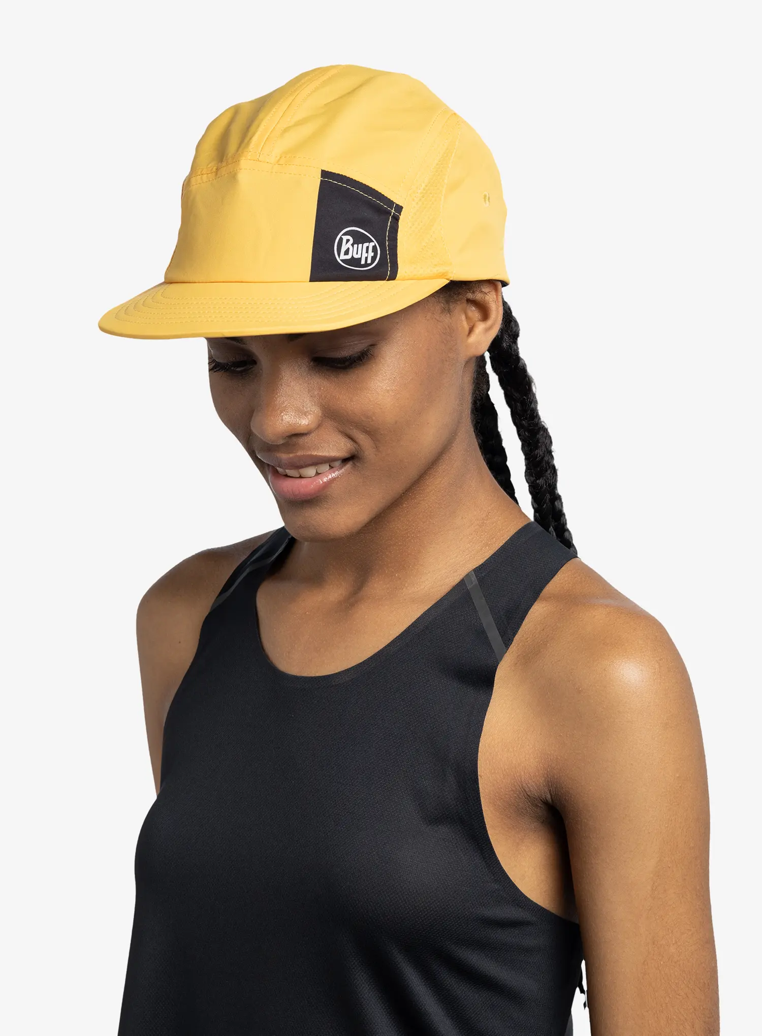 Buff 5 Panel Go Cap Baseball-Sapka - logo yellow