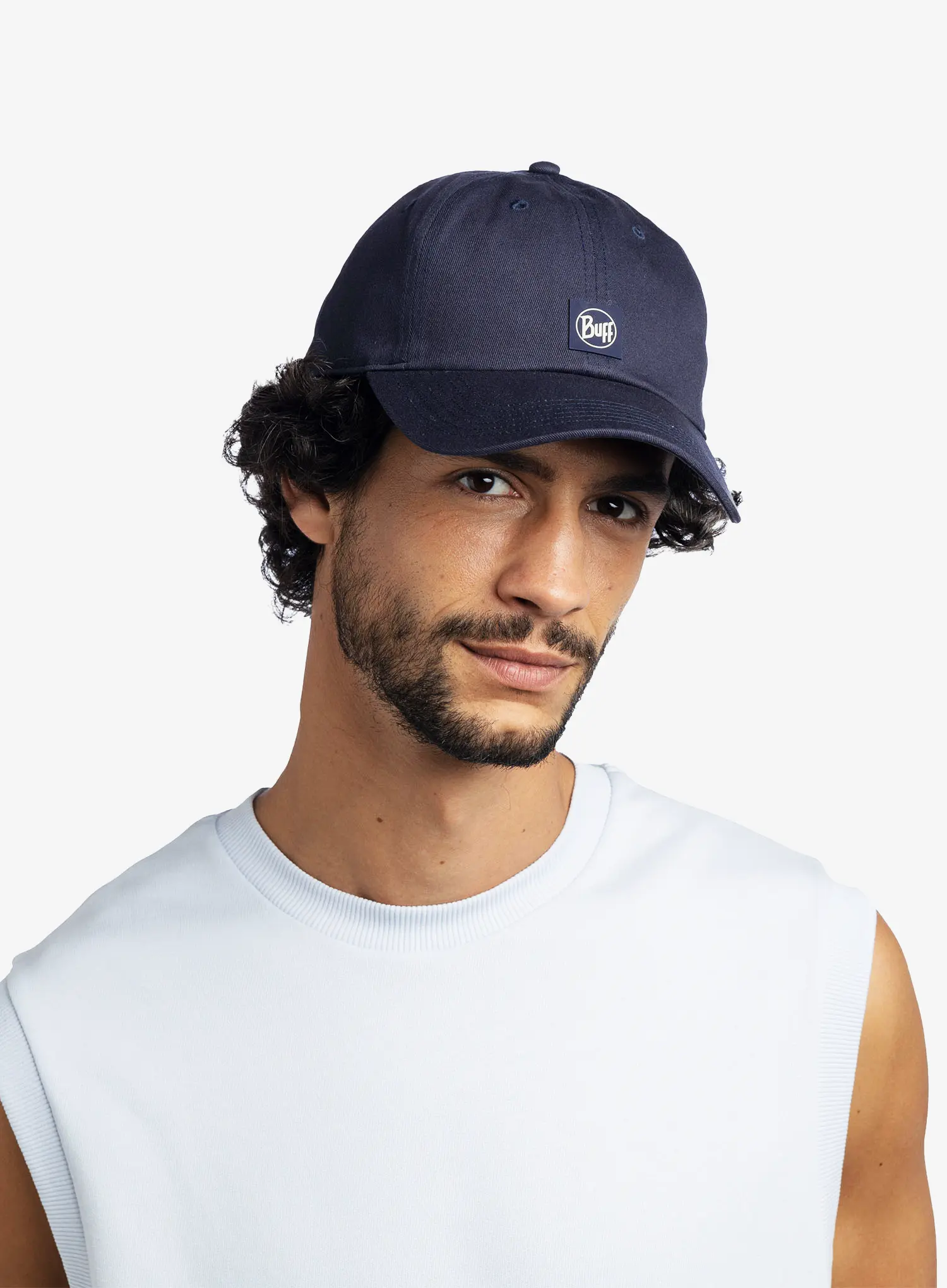 Buff Baseball Cap Baseball-Sapka - solid zire navy