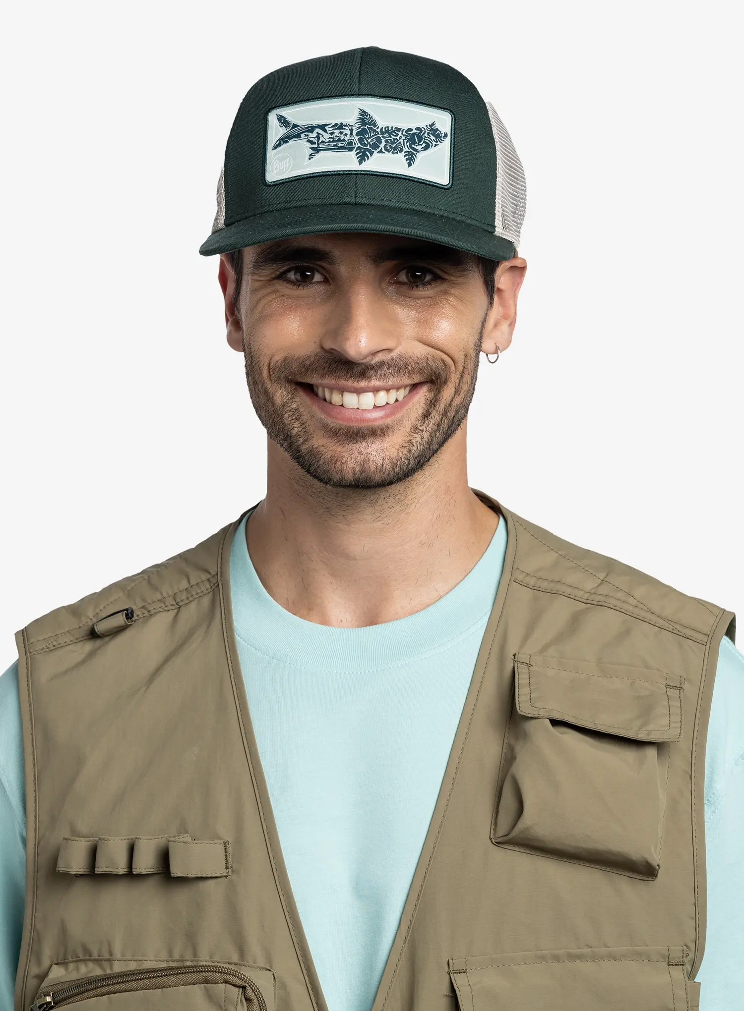 Buff Explore Trucker Cap Baseball-Sapka - salt green
