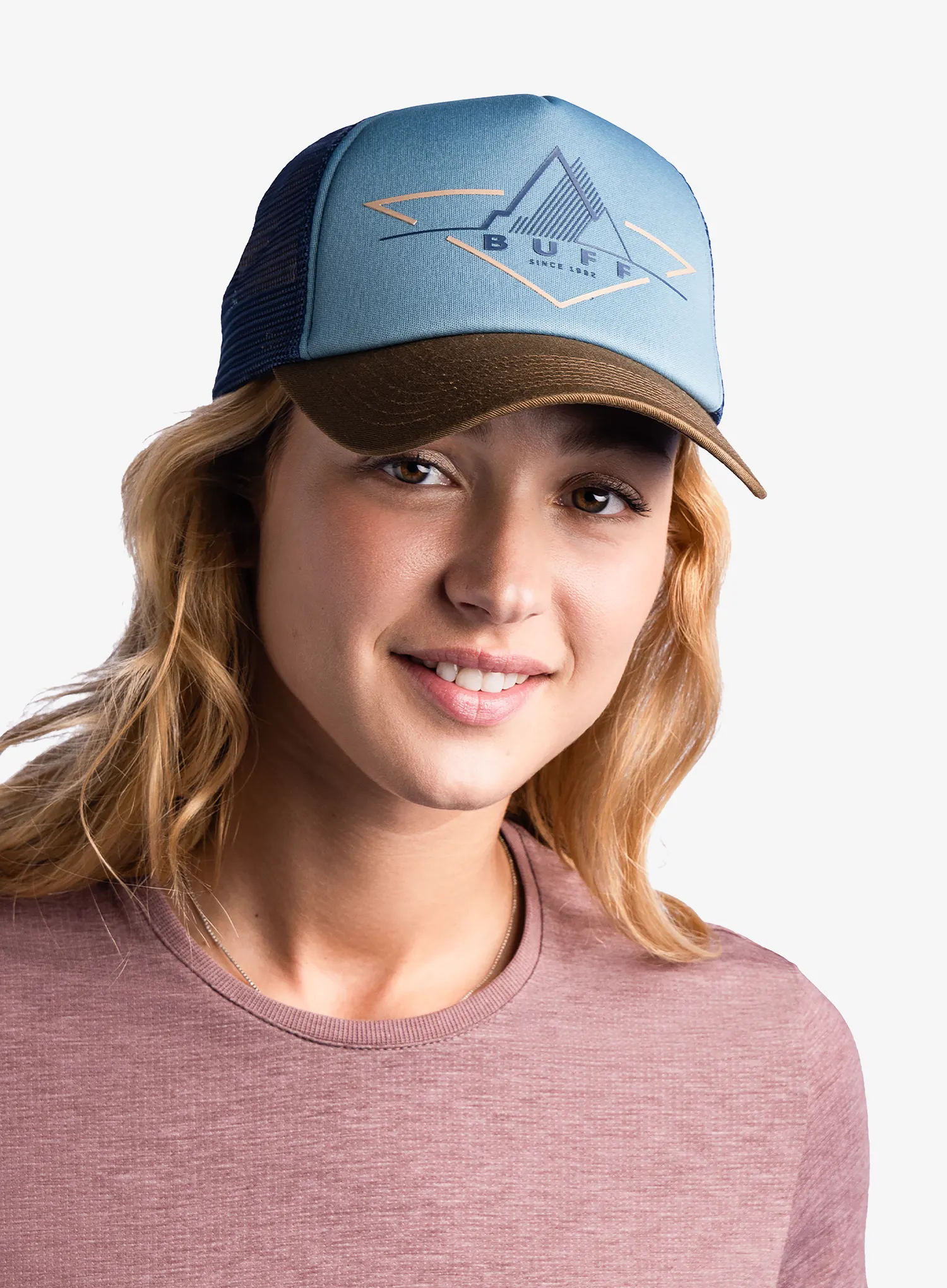 Buff Trucker Cap Baseball-Sapka - brak stone blue