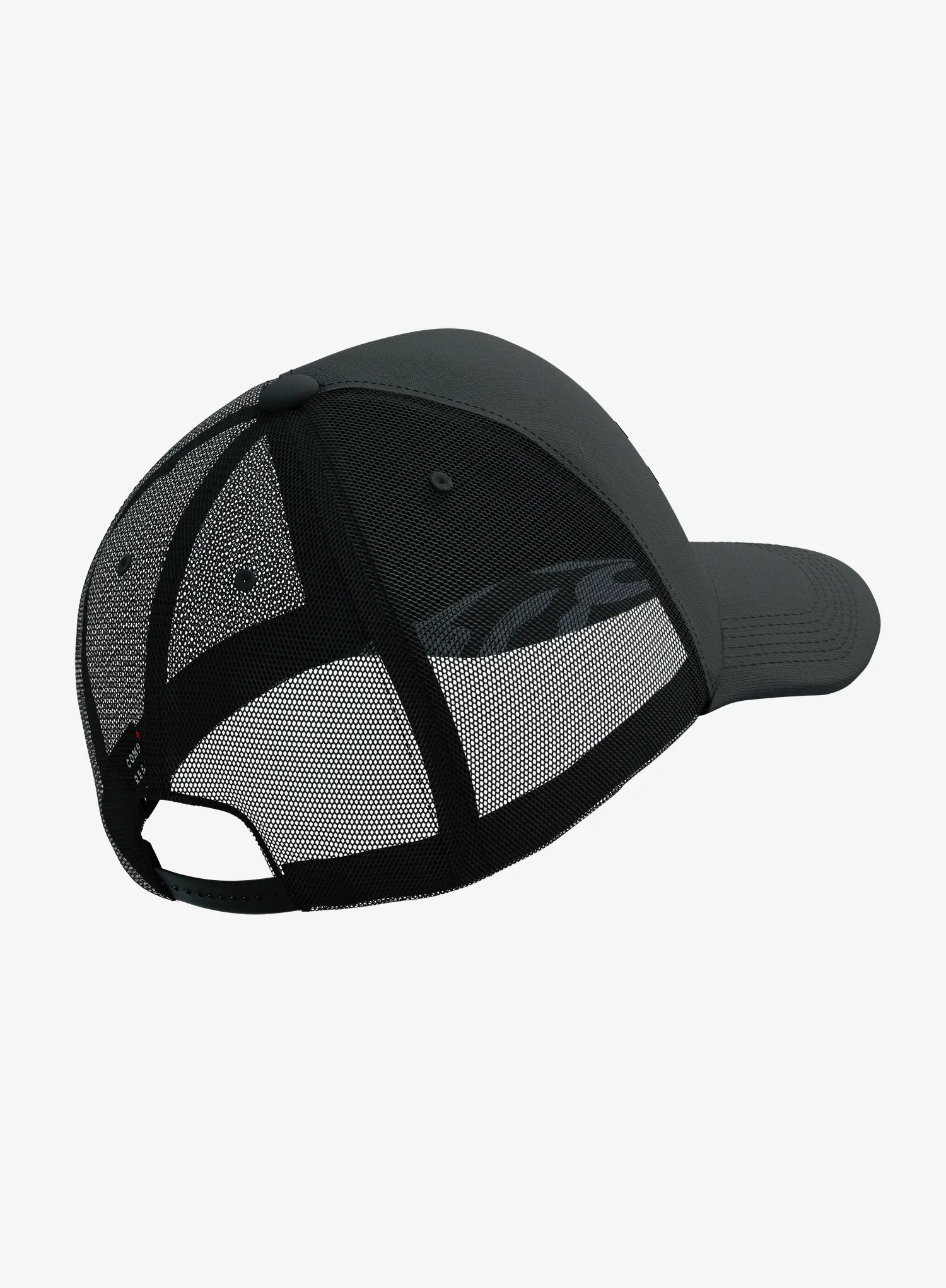 Compressport Trucker Cap Baseball-Sapka - black/black refl