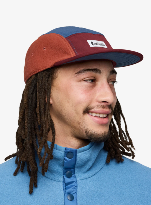 Cotopaxi Fleece 5-Panel Hat Baseball-Sapka - mulberry/deep sea