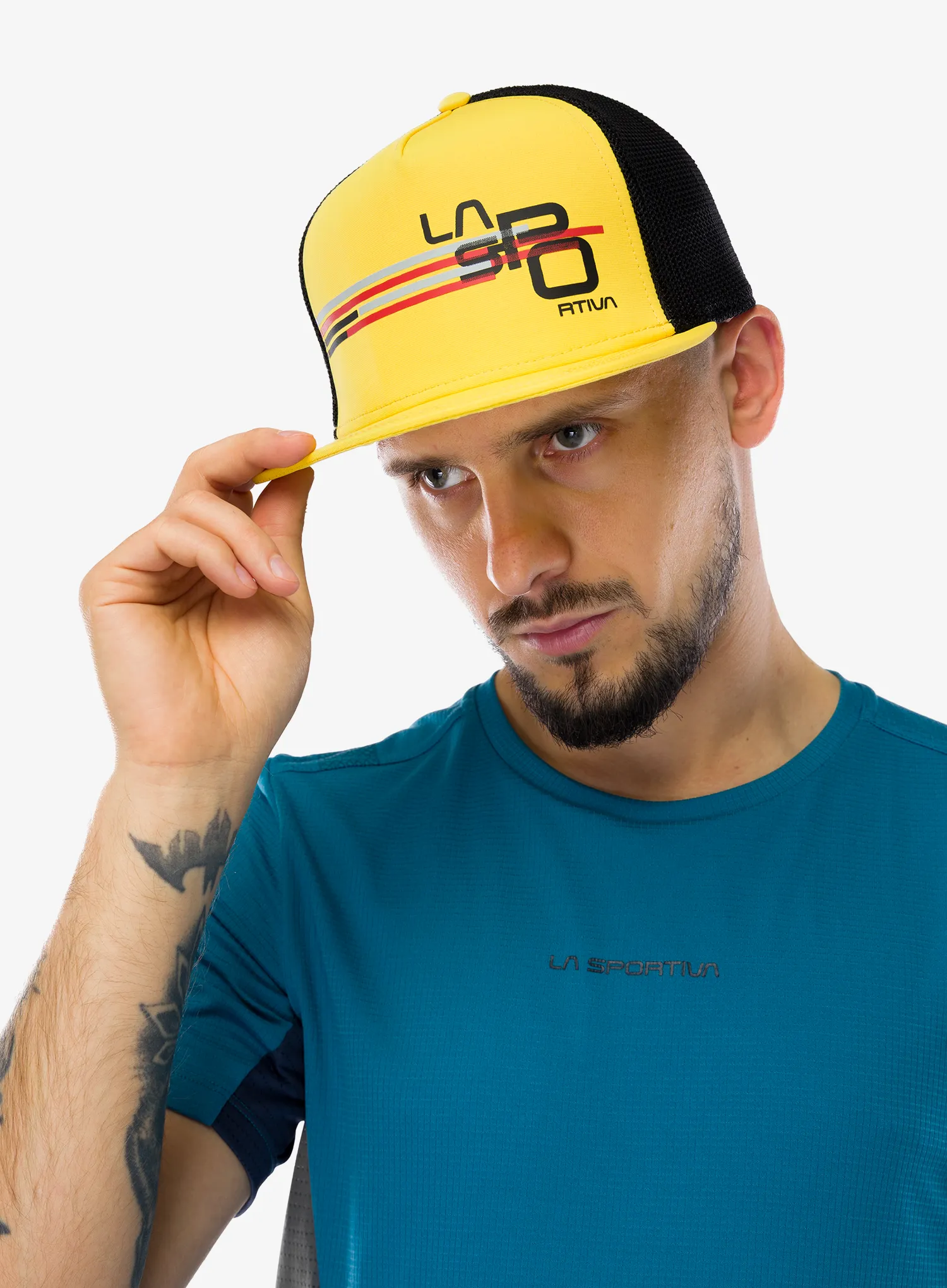 La Sportiva Stripe Cube Hat Baseball-Sapka - yellow/black