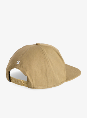 Salomon Logo Flat Cap Baseball-Sapka - gray green