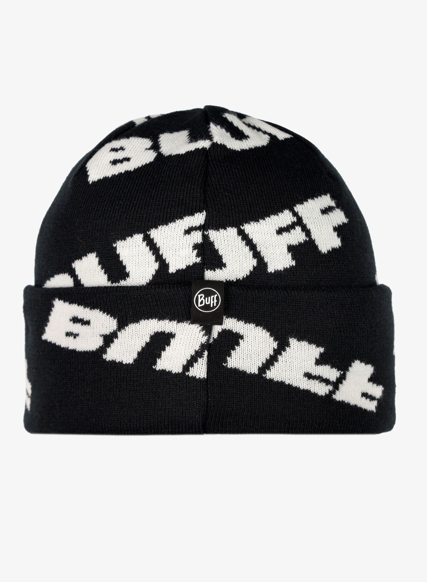 Buff Knitted Beanie Hido Téli sapka - black