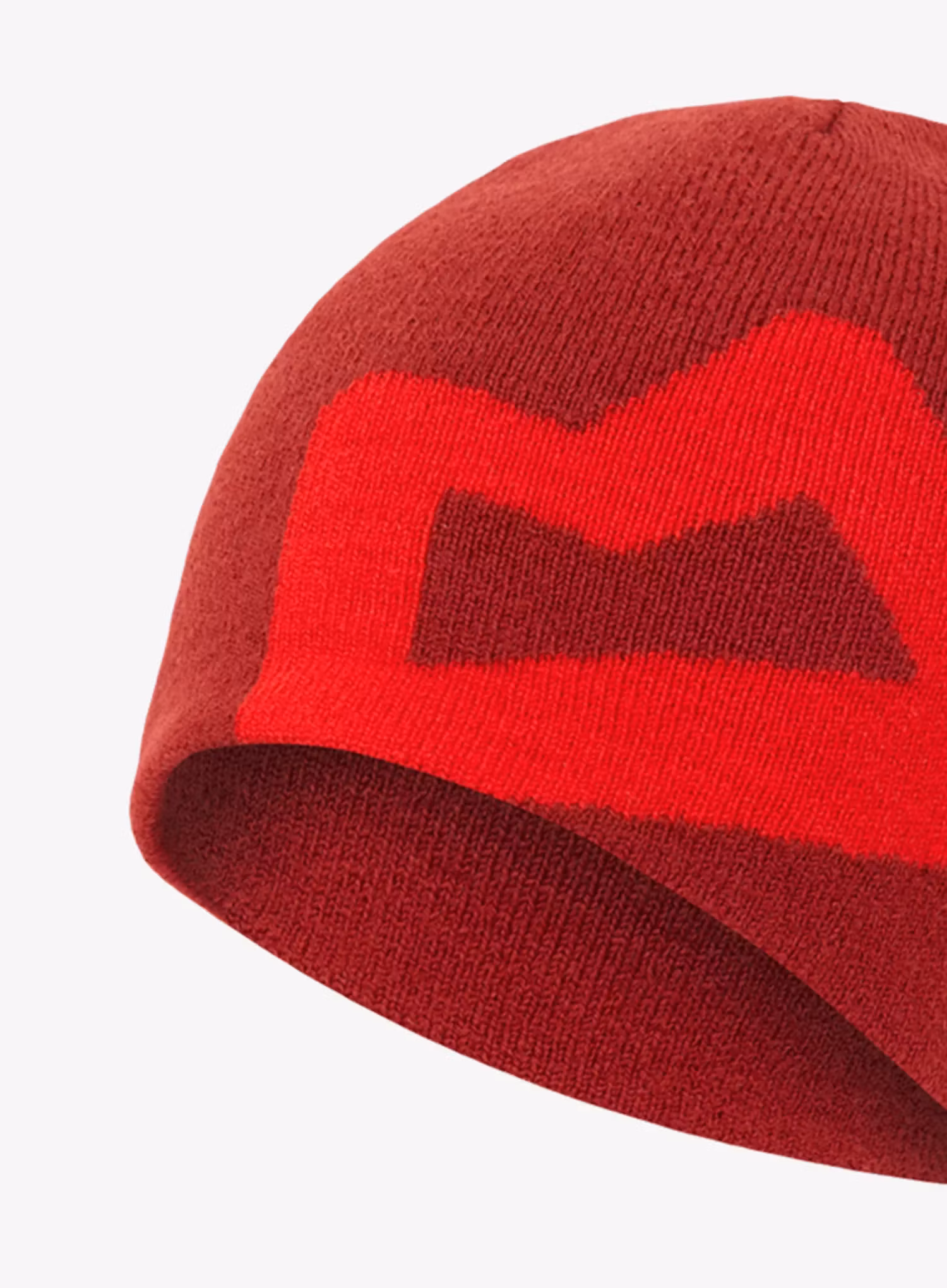 Mountain Equipment Branded Knitted Beanie Téli sapka - merlot/chili