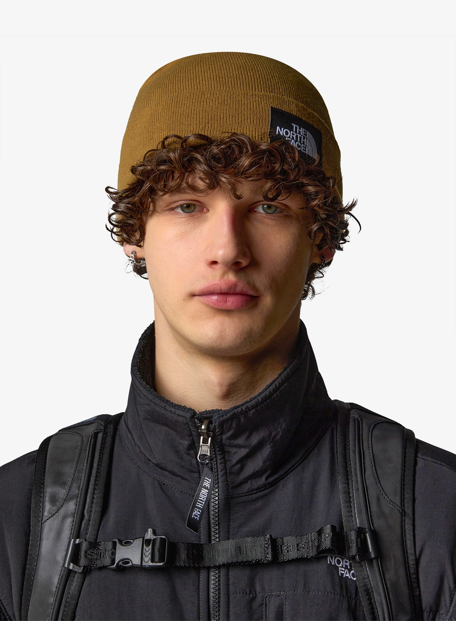 The North Face Dock Worker Recycled Beanie Téli sapka - utility brown