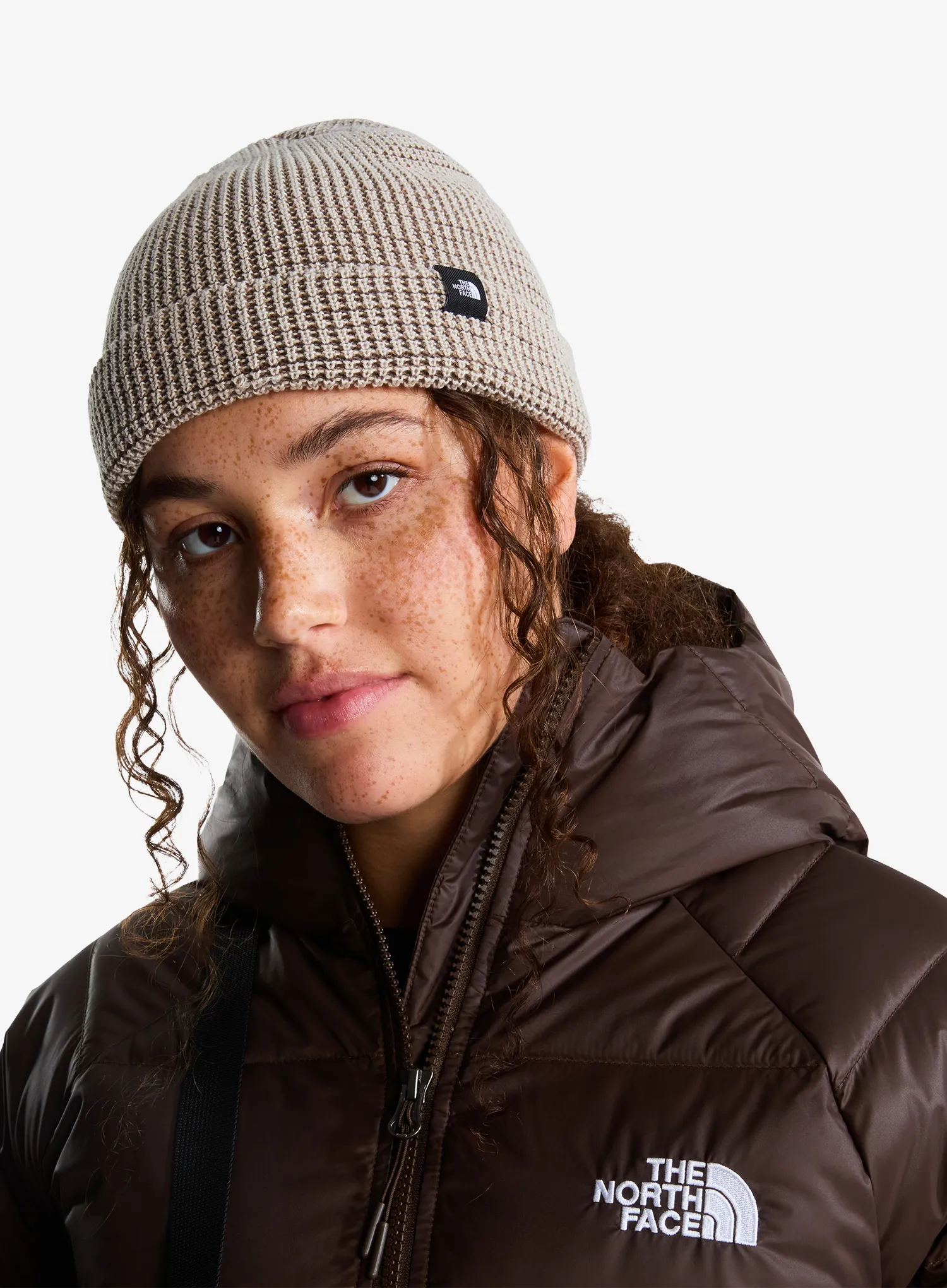 The North Face Fisherman Beanie Multi Téli sapka - timeless taupe multi