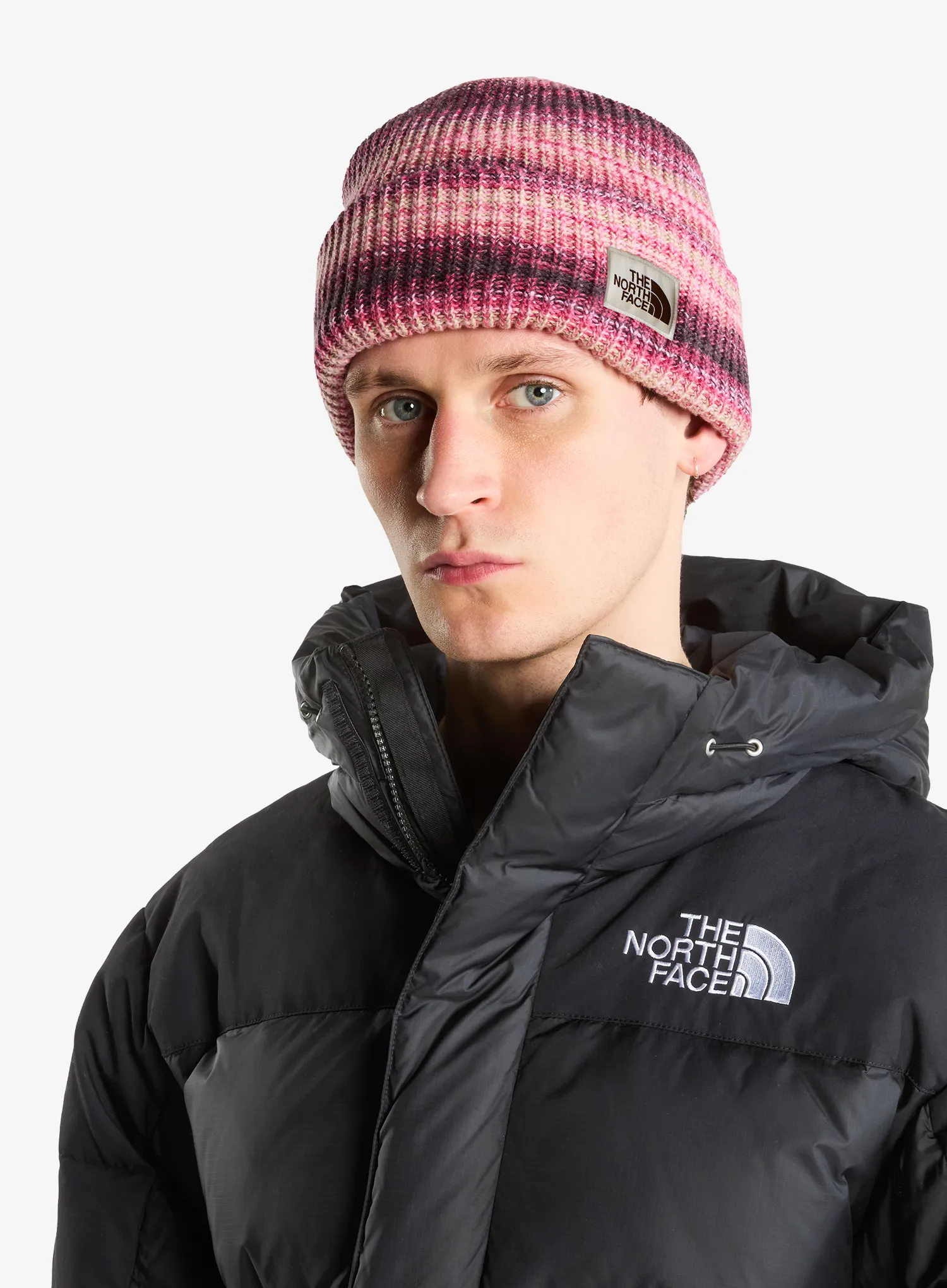 The North Face Salty Bae Lined Beanie Téli sapka - burgundy crush
