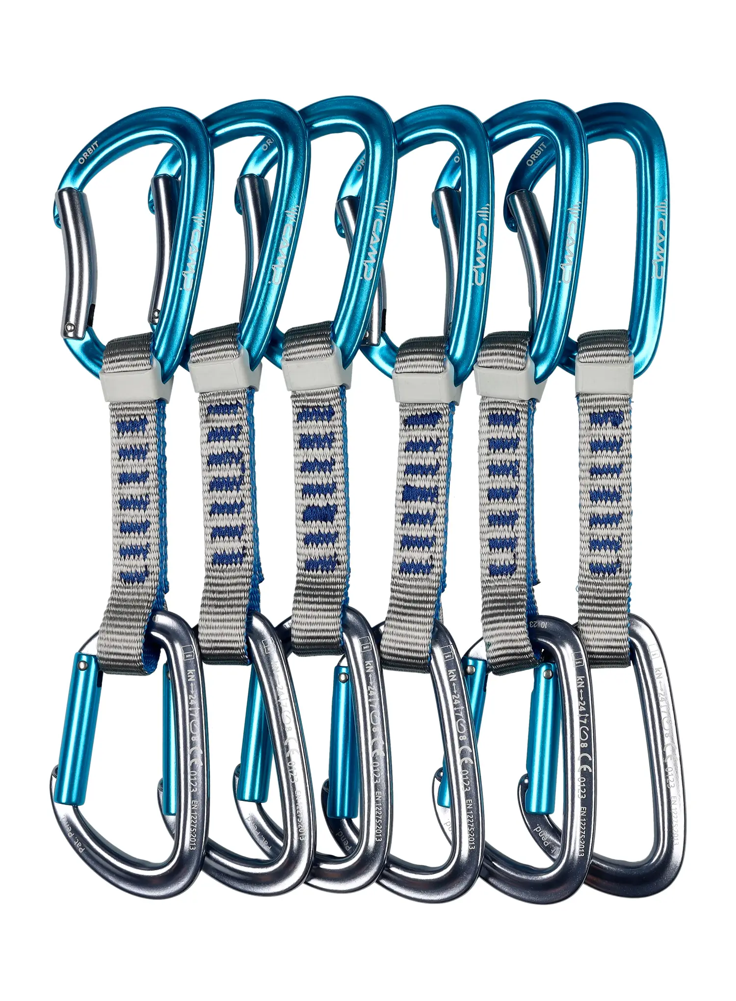 Camp Orbit Express KS 12 cm 6-pack Expressz sziklamászáshoz - grey/blue/blue