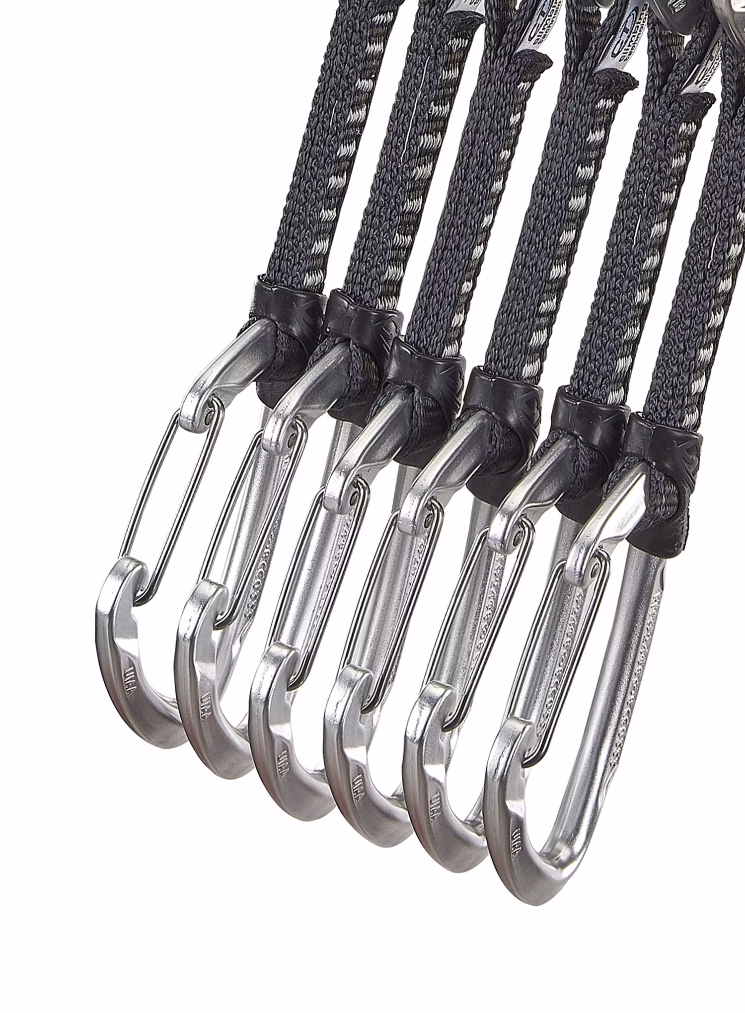 Climbing Technology/SKYLOTEC Lime Set M-UL 12 cm 6-Pack Expressz sziklamászáshoz - silver