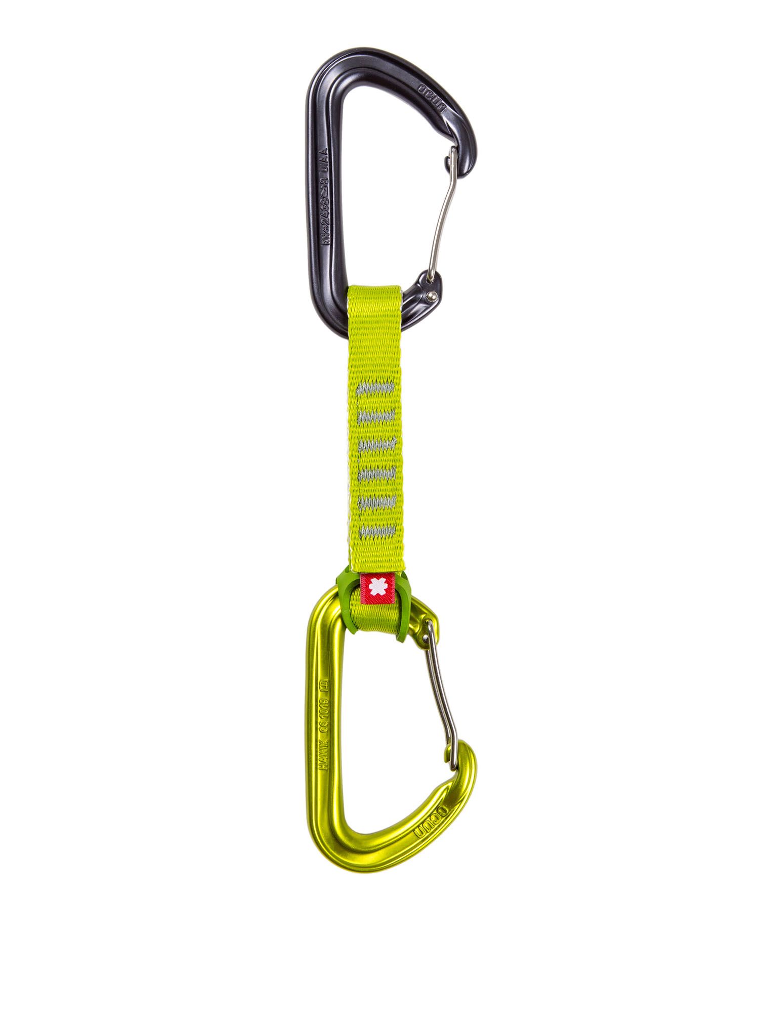 Ocun Hawk QD Wire Eco-Pes 16 mm 10 cm 6-pack Expressz sziklamászáshoz - green