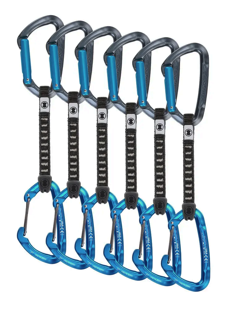 SKYLOTEC Lime Set M-UL - 6 Pack 12 cm Expressz sziklamászáshoz - anthracite/blue