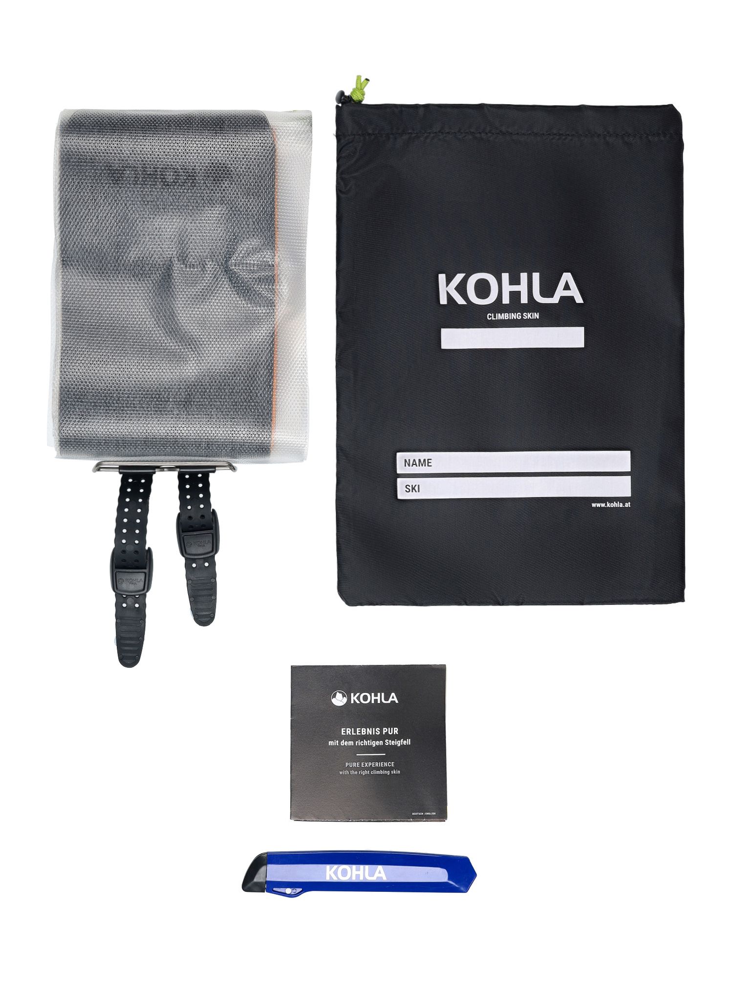 Kohla Alpinist 100% Mohair - 130 mm  Fóka Túrasíeléshez - orange