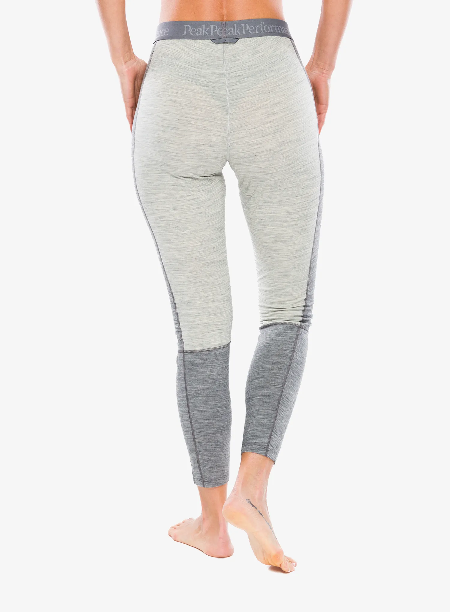 Peak Performance Magic 7/8 Long Johns Wool-blend BL Termoaktív női hosszú alsó - med grey mel/grey mel