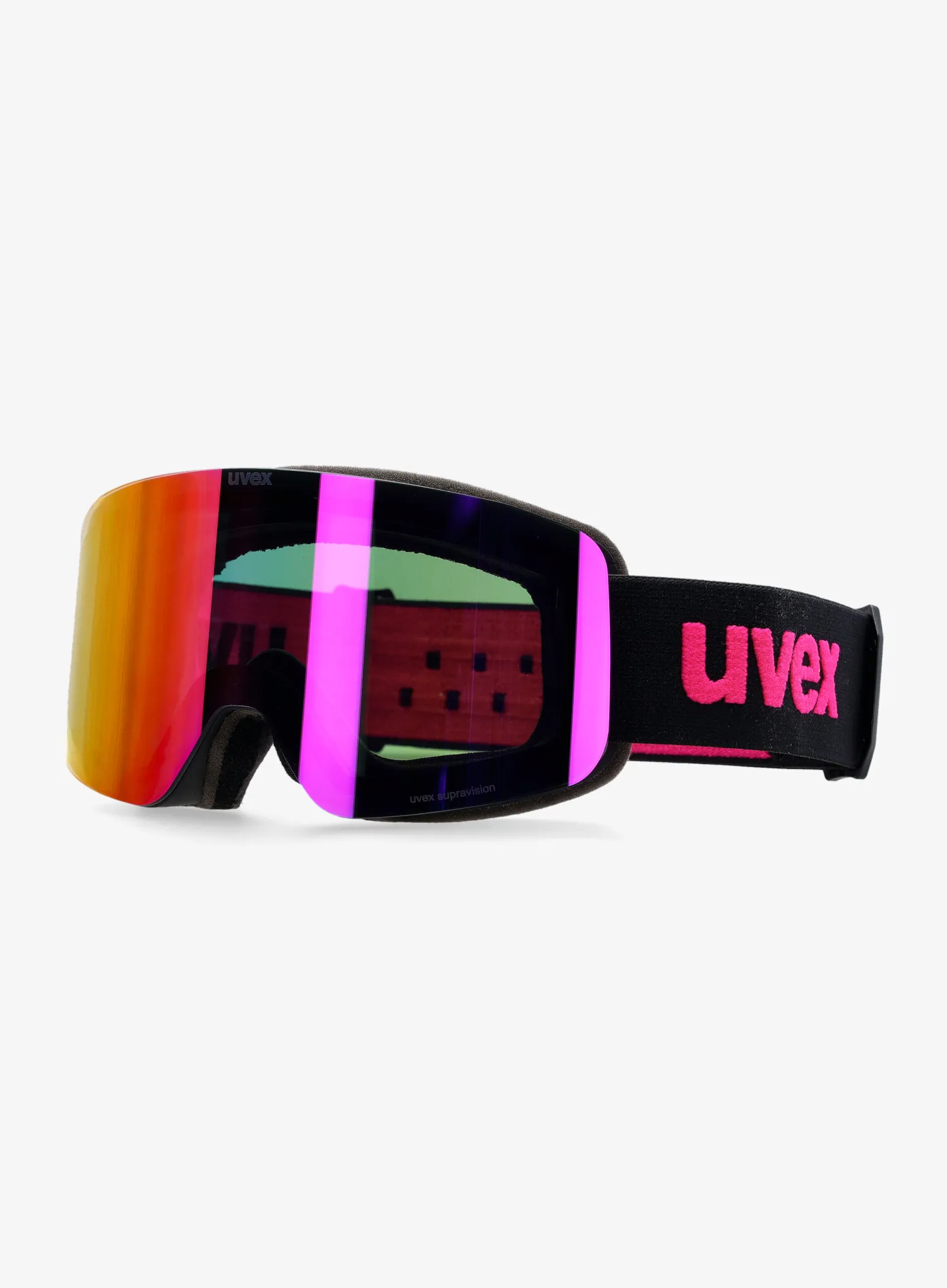 Uvex pwdr FM Gyerek síszemüveg - black/pink/green/clear