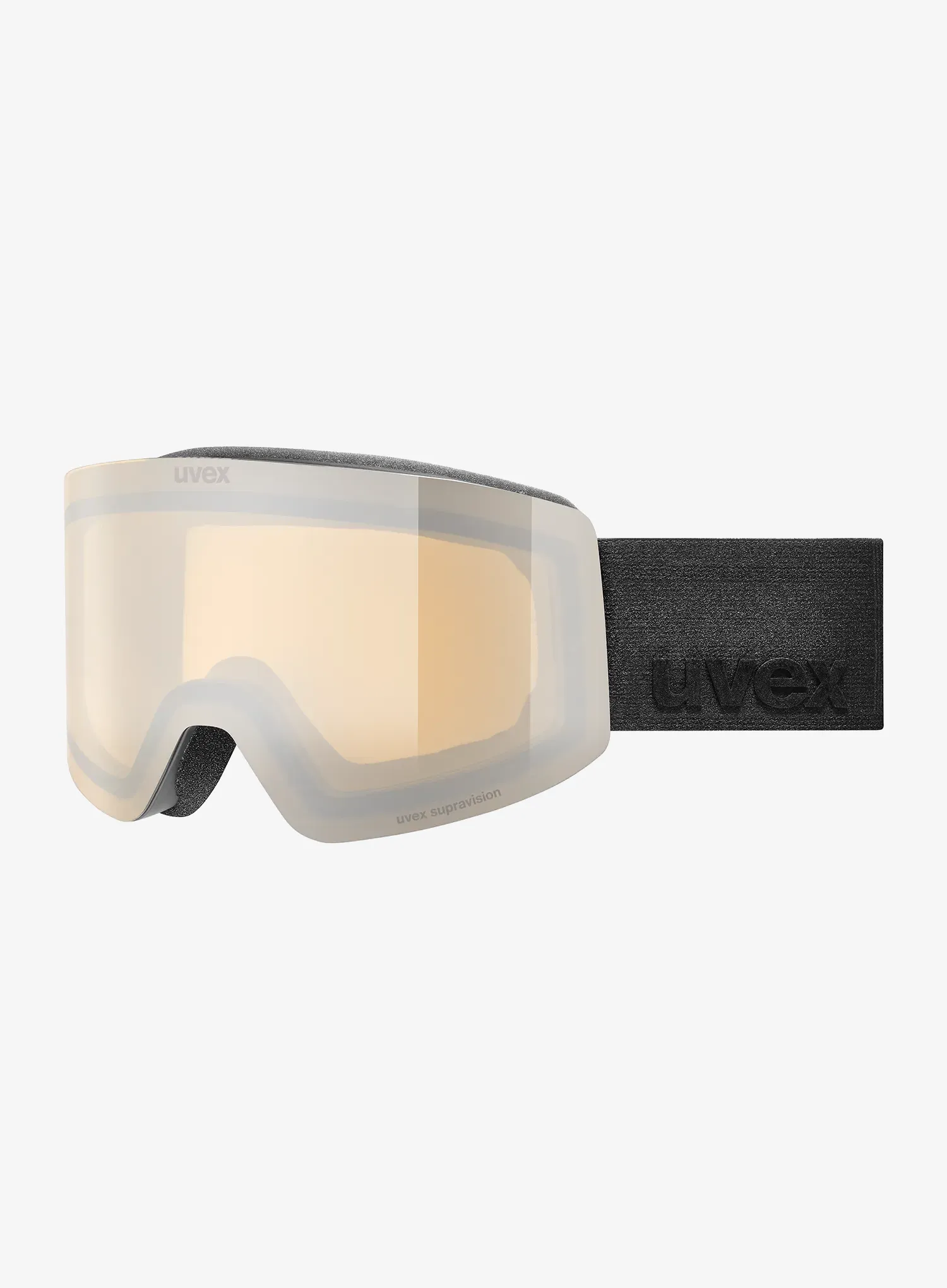 Uvex Provoqe FM Síszemüveg - black matt dl/silver clear S2