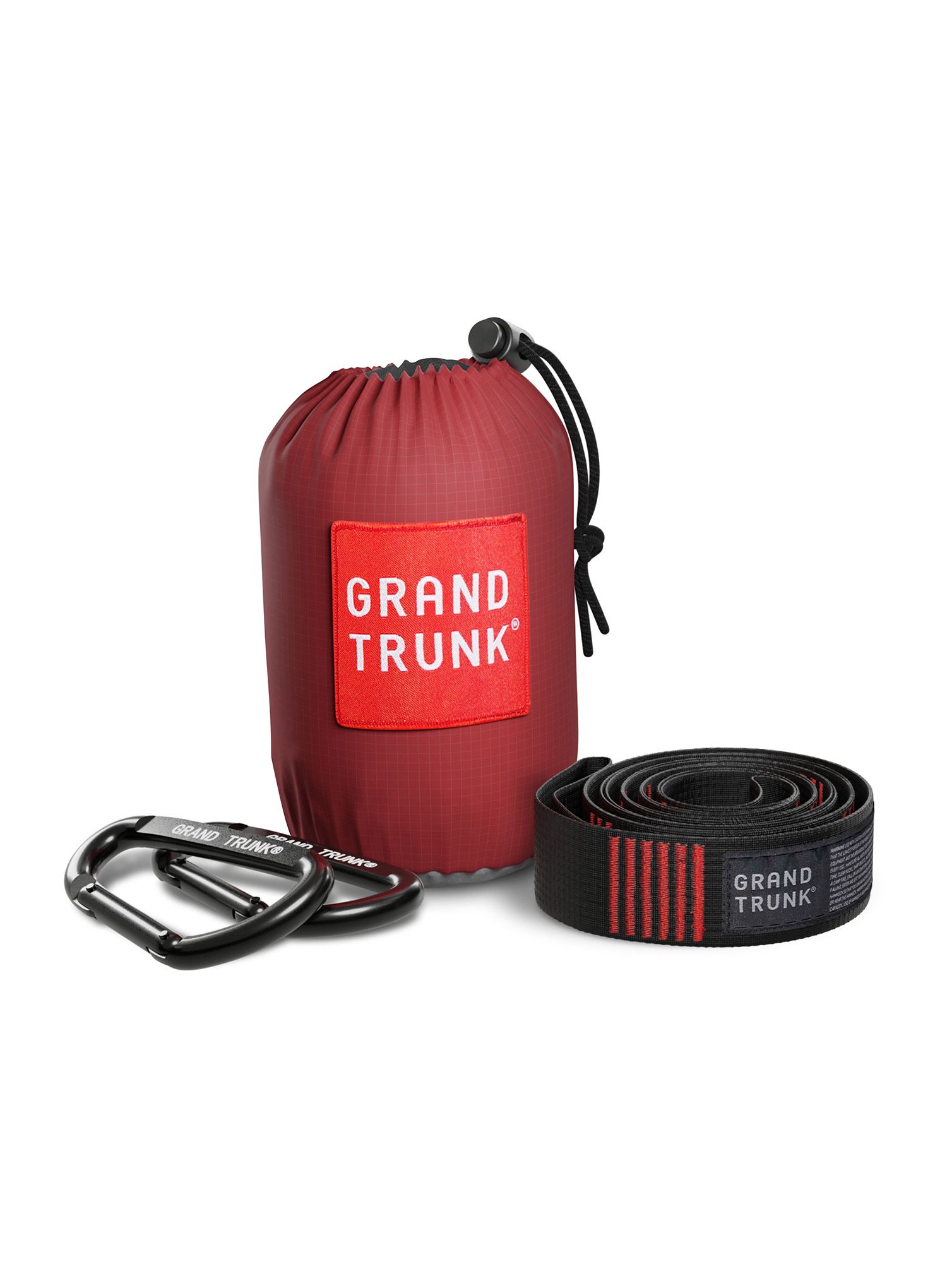 Grand Trunk Double Deluxe Parachute Nylon with Straps Függőágy - crimson/charcoal
