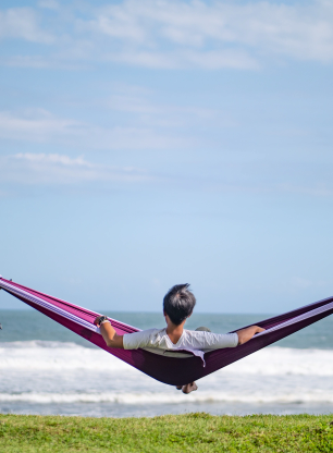 Ticket To The Moon King Size Hammock Függőágy - plum/light purple