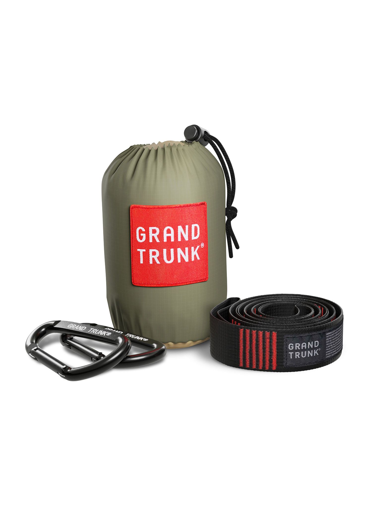 Grand Trunk Double Deluxe Parachute Nylon with Straps Függőágy - olive/khahi
