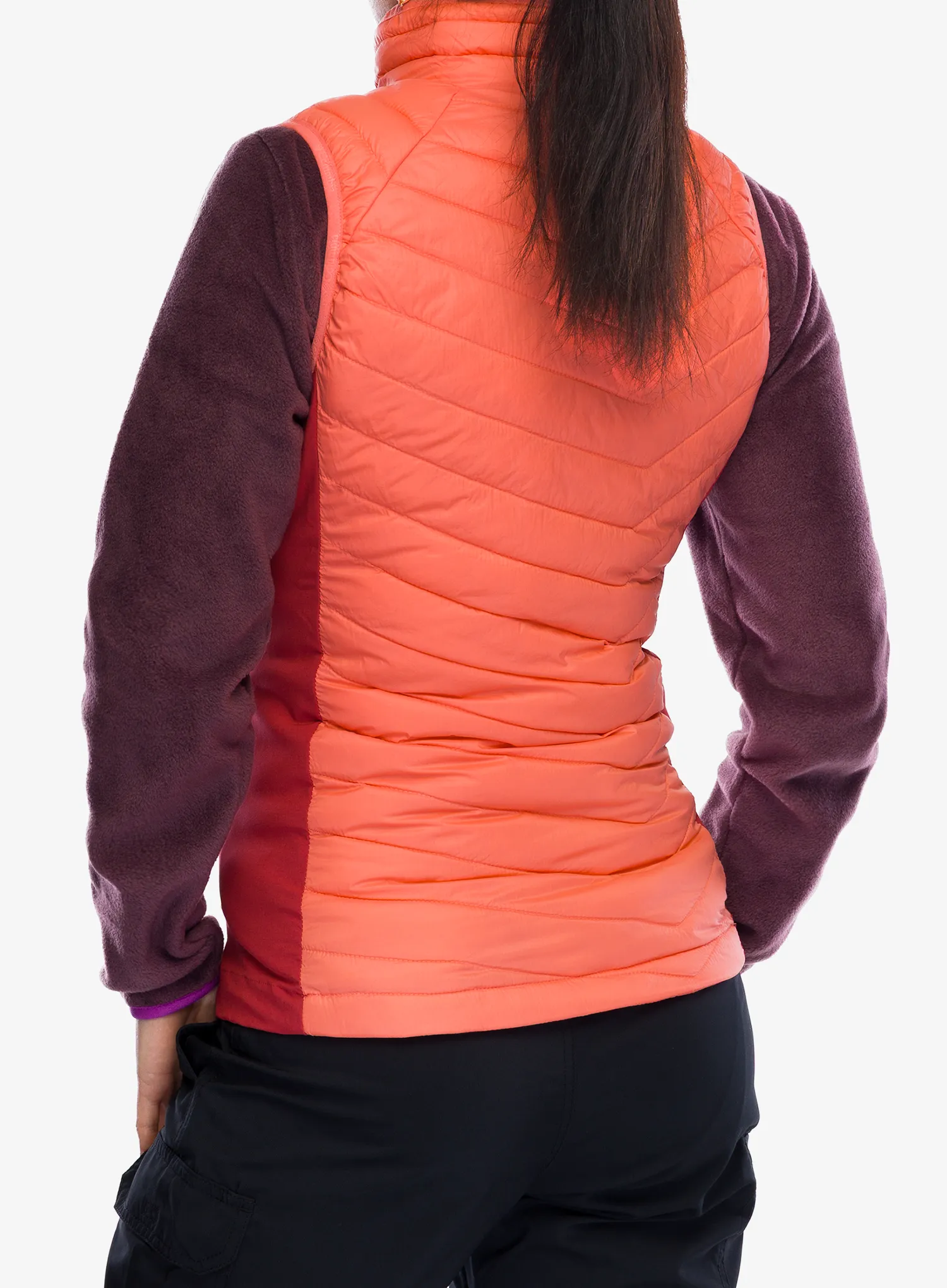 Columbia Powder Pass II Hybrid Vest Női mellény - alpenglow/daredevil