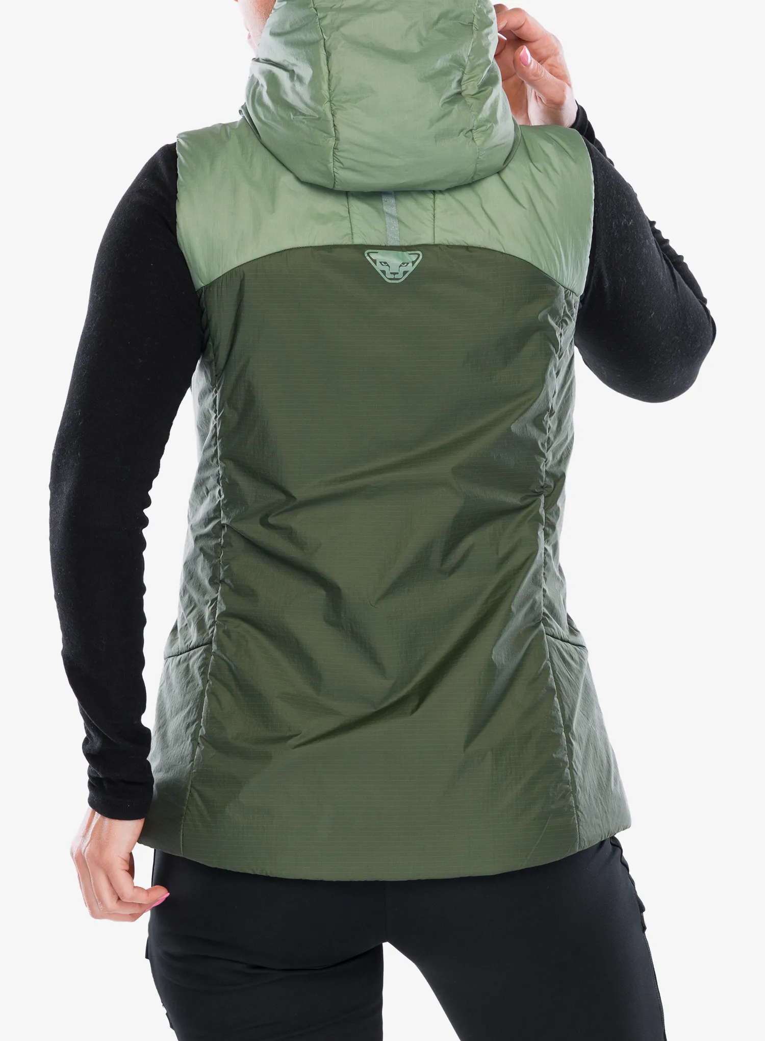 Dynafit Radical Prl Hooded Vest Női mellény - sage