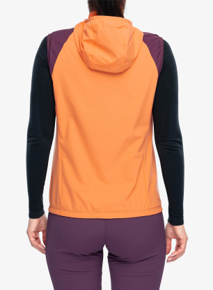 Montura Rise Hooded Vest Női mellény - melon/wine red