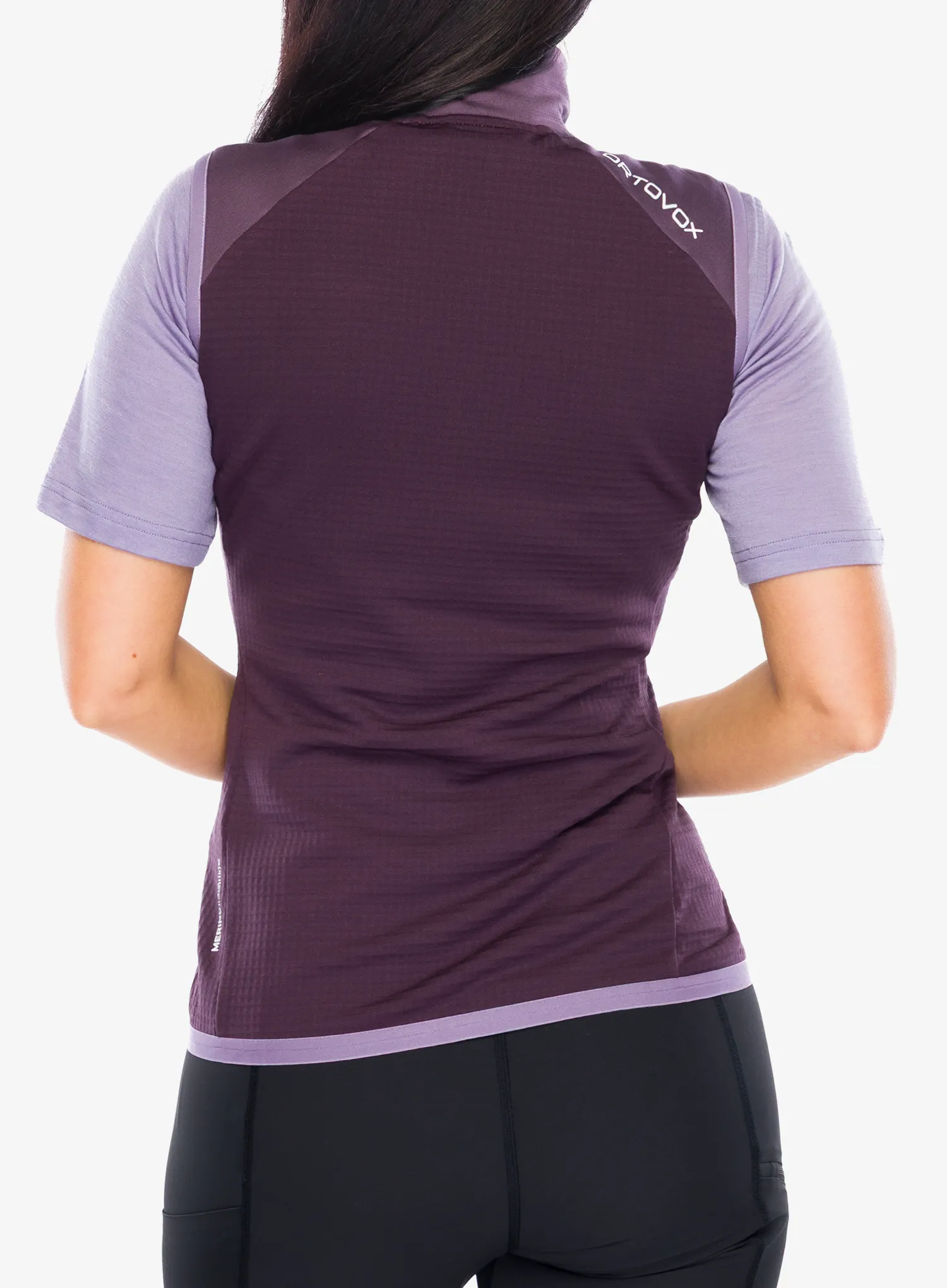 Ortovox Fleece Grid Vest Női mellény - dark wild berry