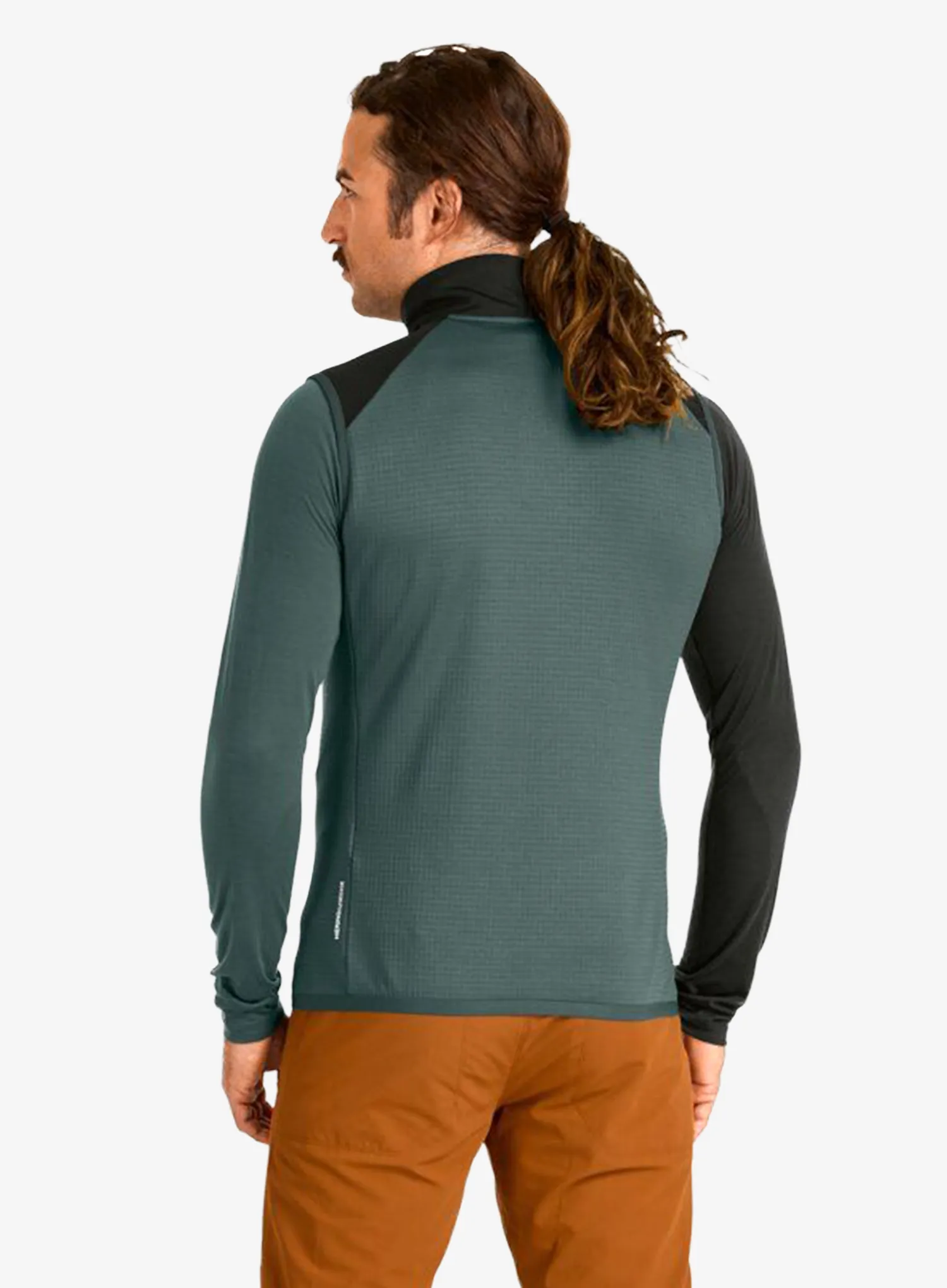 Ortovox Fleece Grid Vest Mellény - dark arctic grey