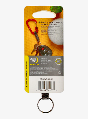 Nite Ize SlideLock Key Ring Aluminum Kulcstartó karabiner - orange