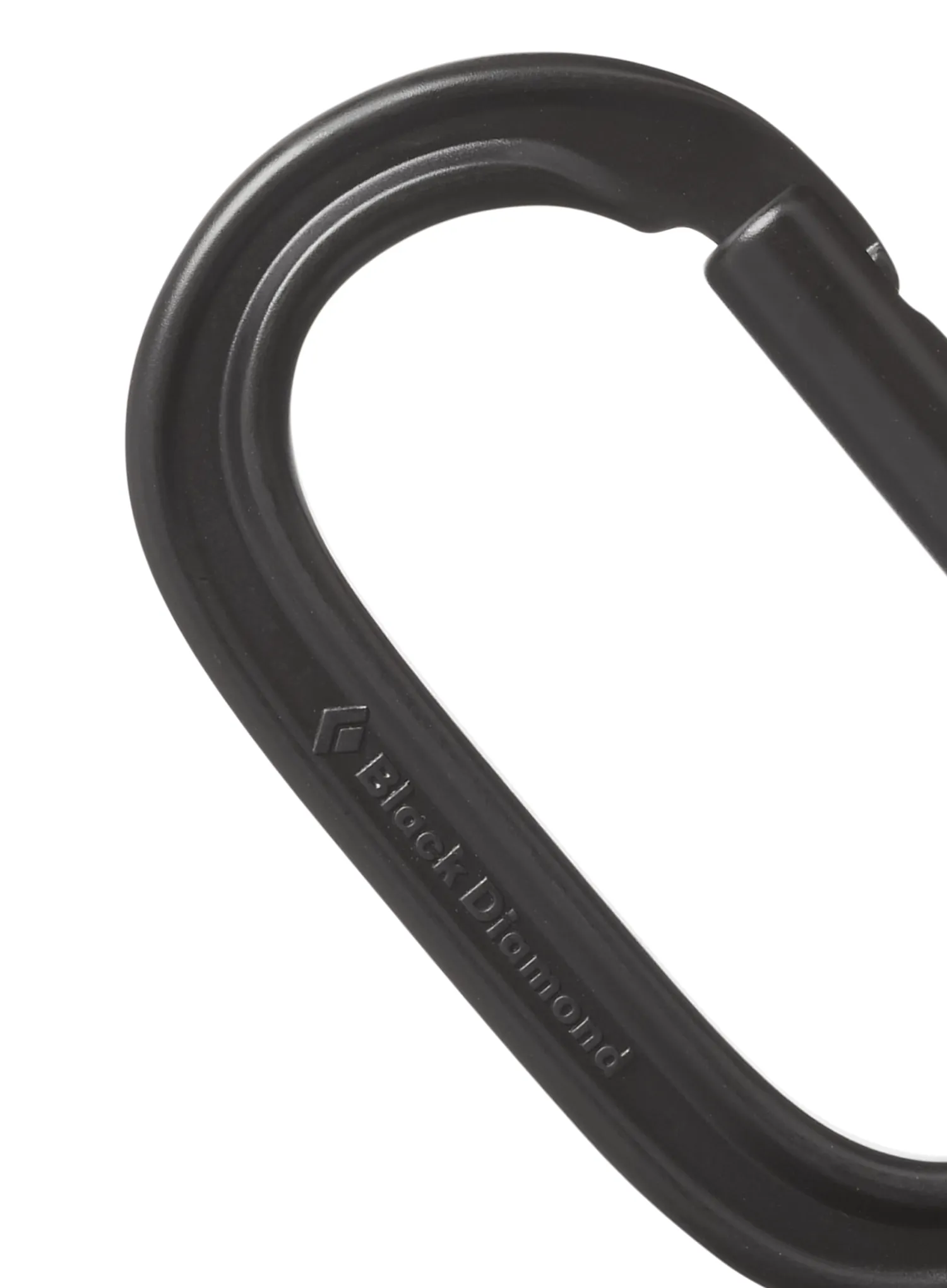 Black Diamond Oval Keylock Carabiner Karabiner - black
